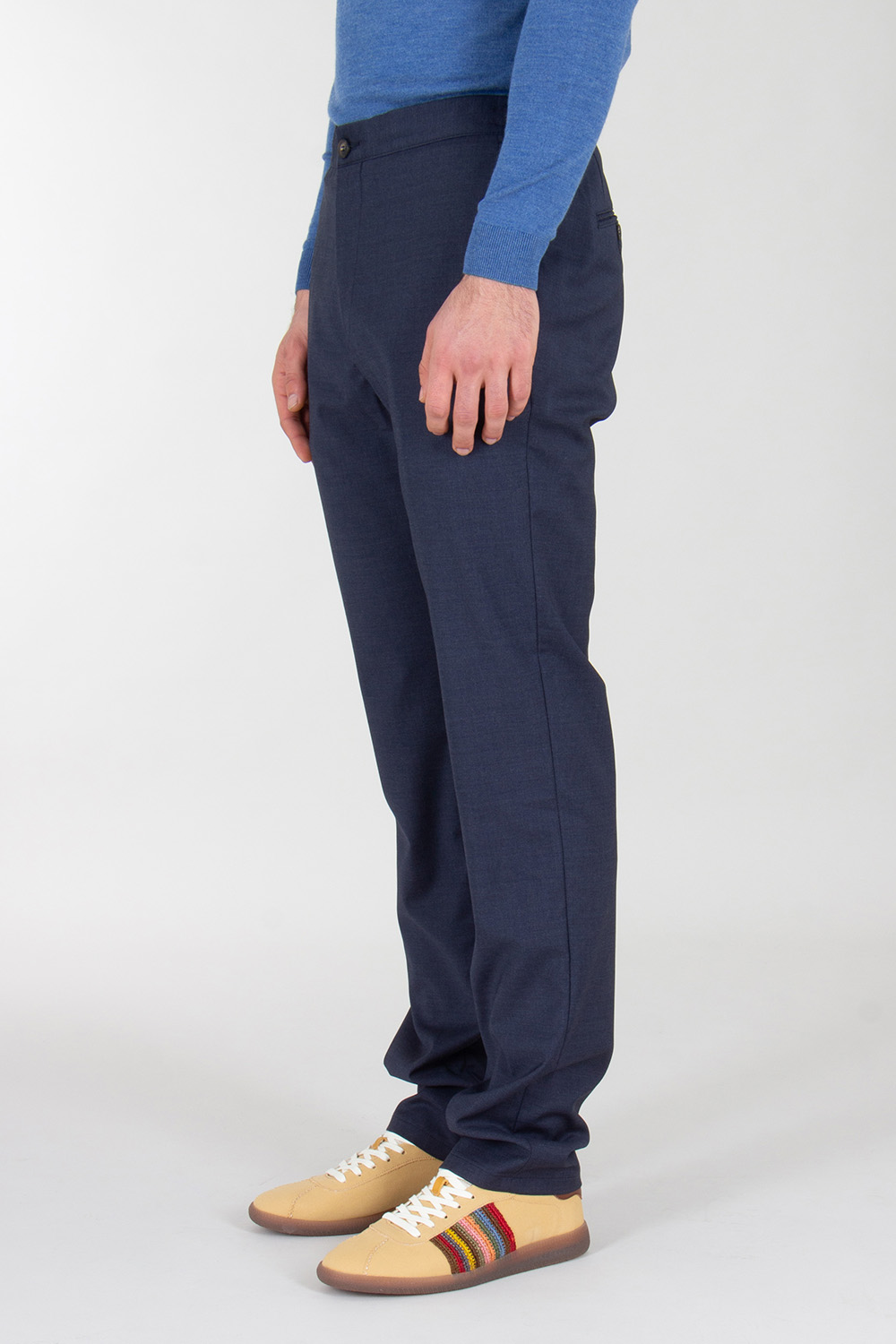 PAL ZILERI Regular Fit Virgin Wool Elastane Trousers 