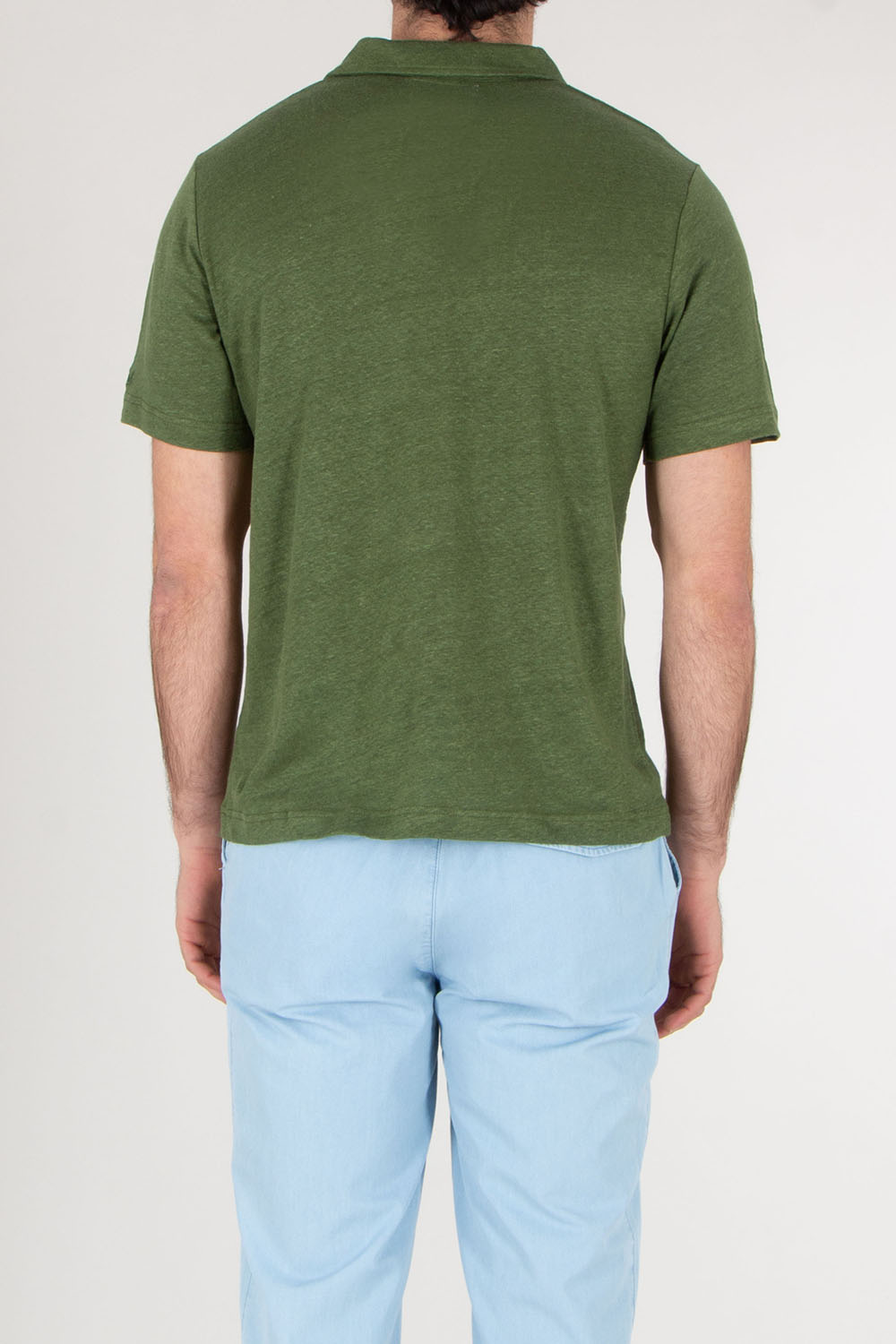 MC 2 SAINT BARTH Linen Jersey Polo Shirt Fraser