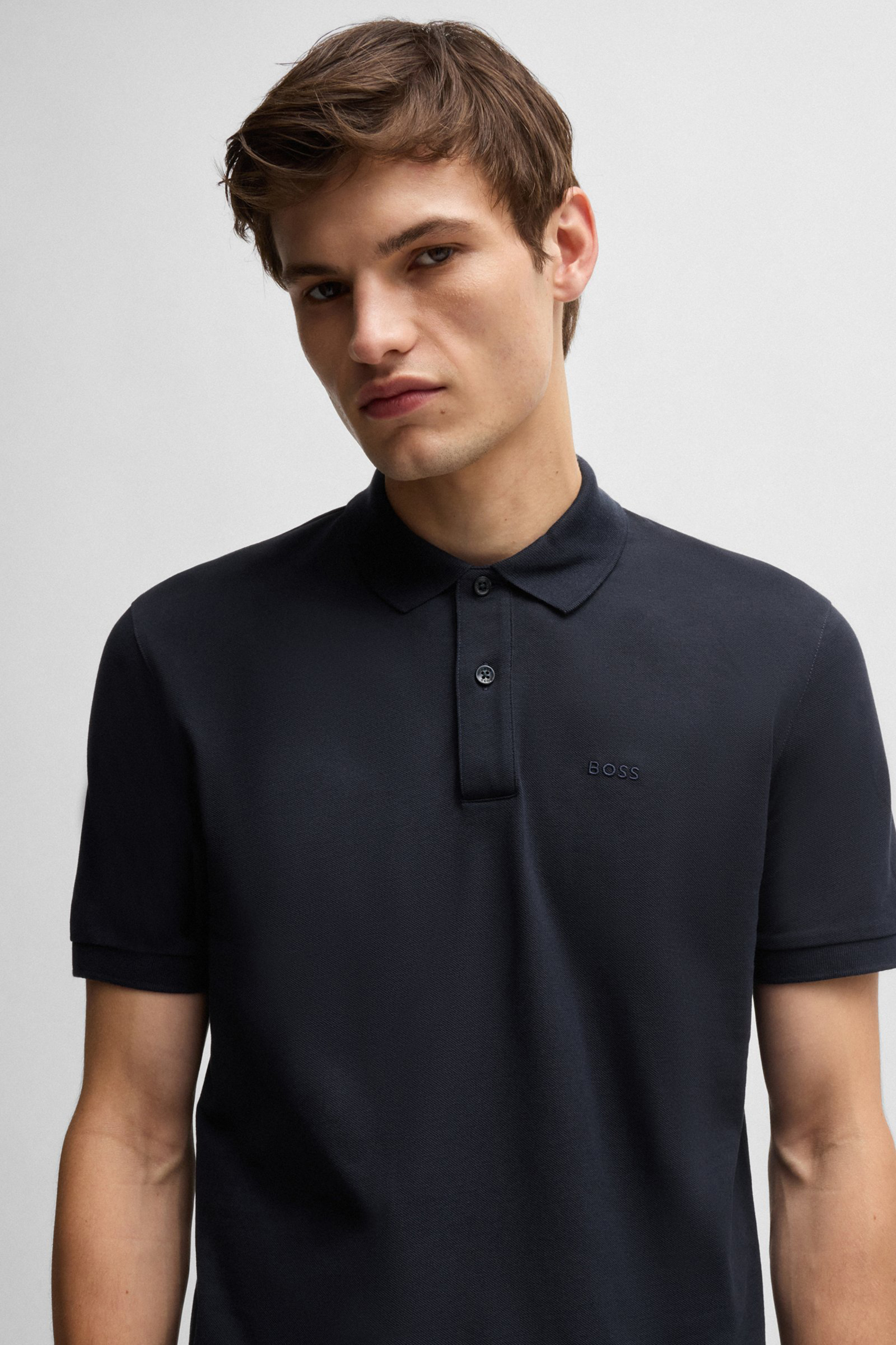 BOSS Regular Fit Cotton Piqué Polo Shirt Pallas