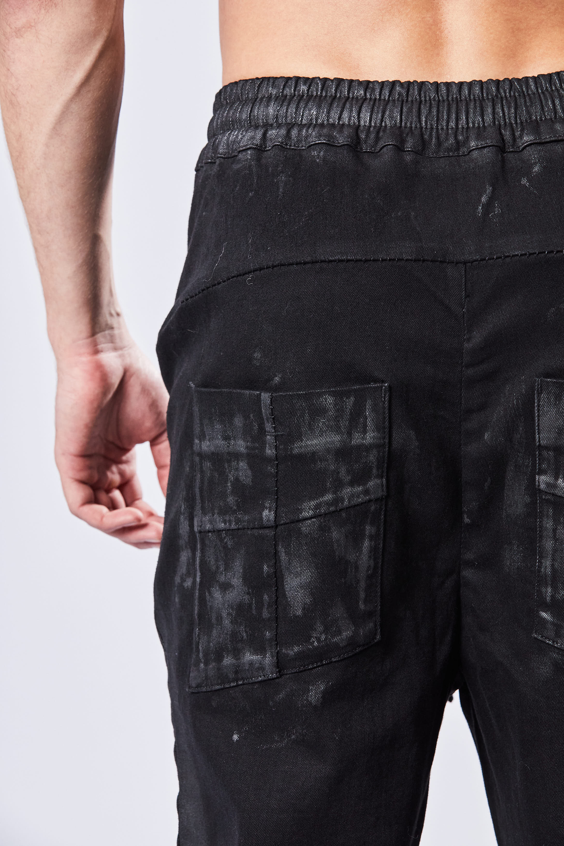 THOM KROM Cropped Crotch Denim Stretch Pants THOM KROM Cropped Crotch Denim Stretch Pants