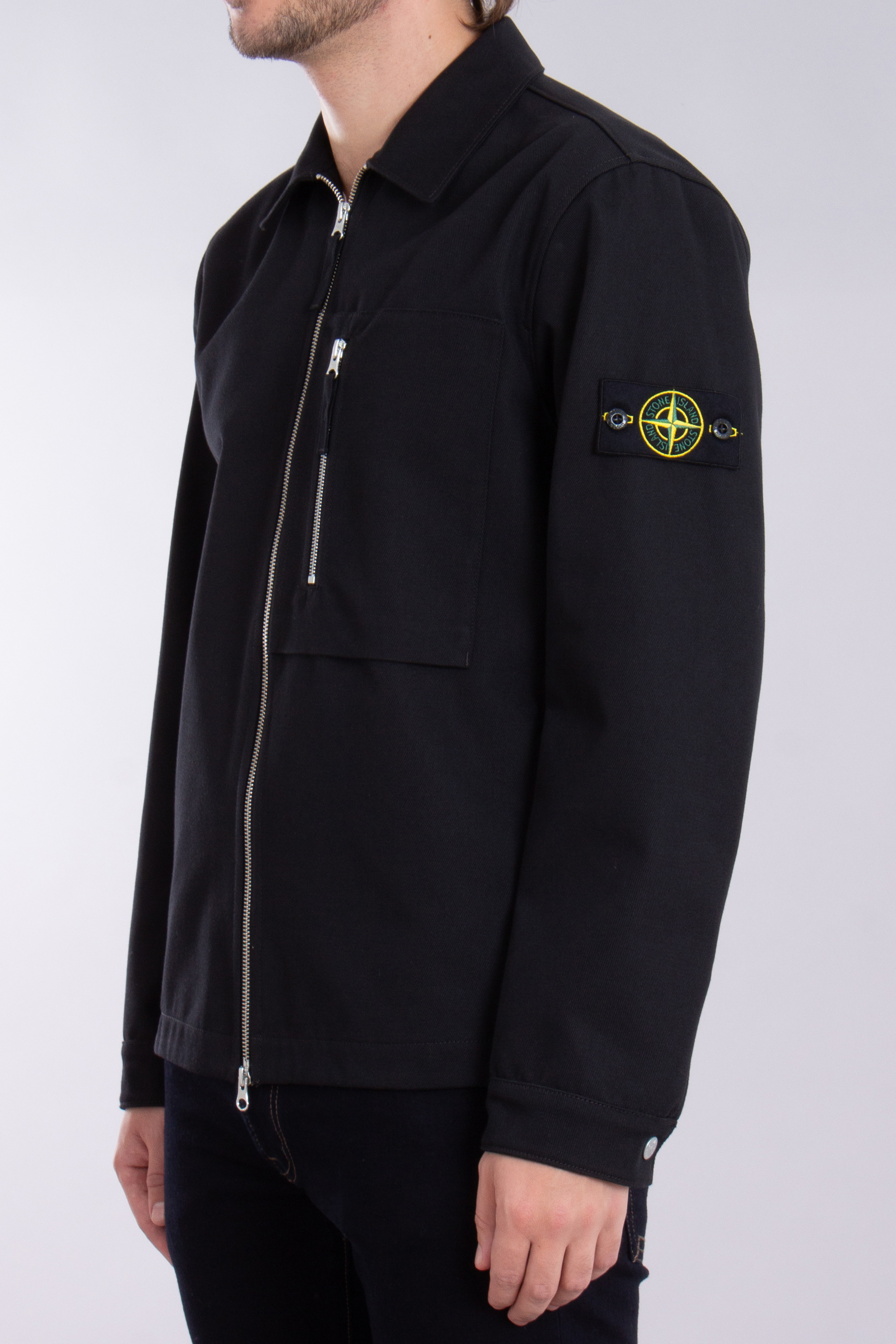 STONE ISLAND Cotton-Nylon Drill Overshirt STONE ISLAND Cotton-Nylon Drill Overshirt