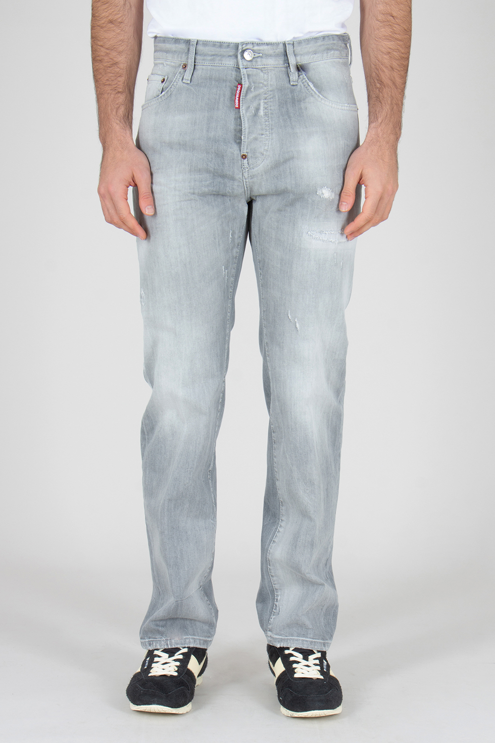 DSQUARED2 Loose Fit Cotton Stretch Denim 642 Jeans