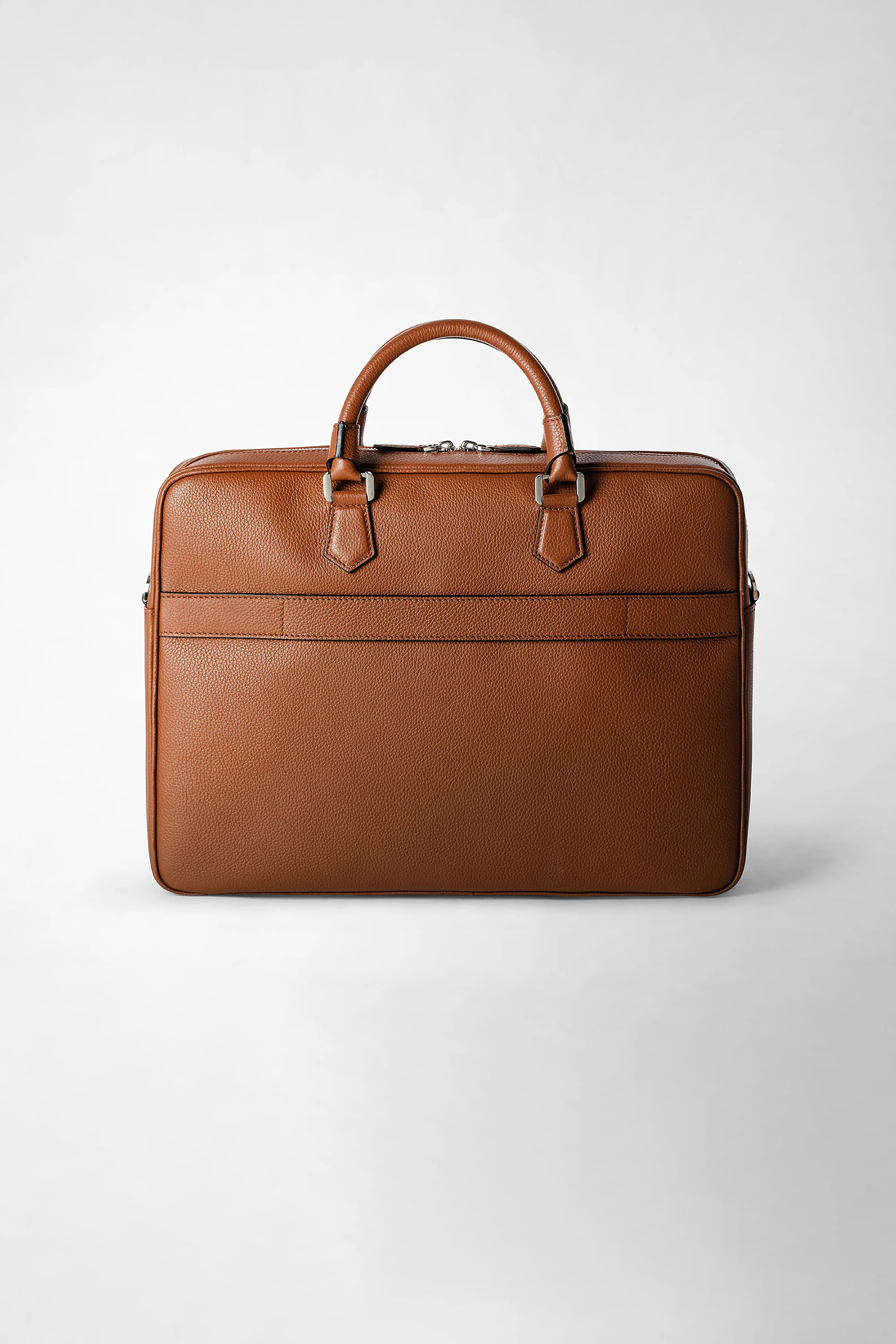 SERAPIAN Slim Cashmere Leather Briefcase SERAPIAN Slim Cashmere Leather Briefcase