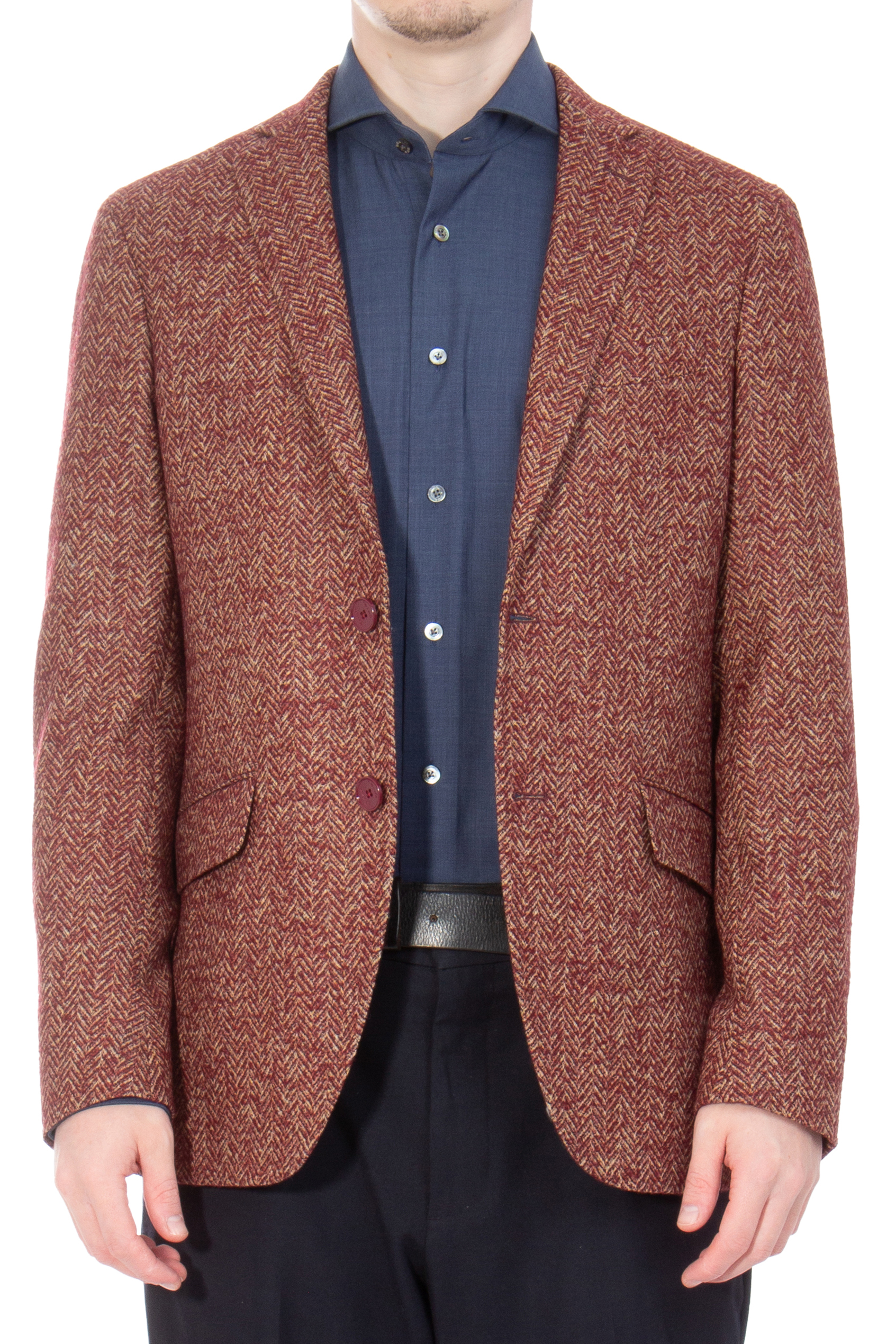 ETRO Herringbone Wool Blend Jacket ETRO Herringbone Wool Blend Jacket