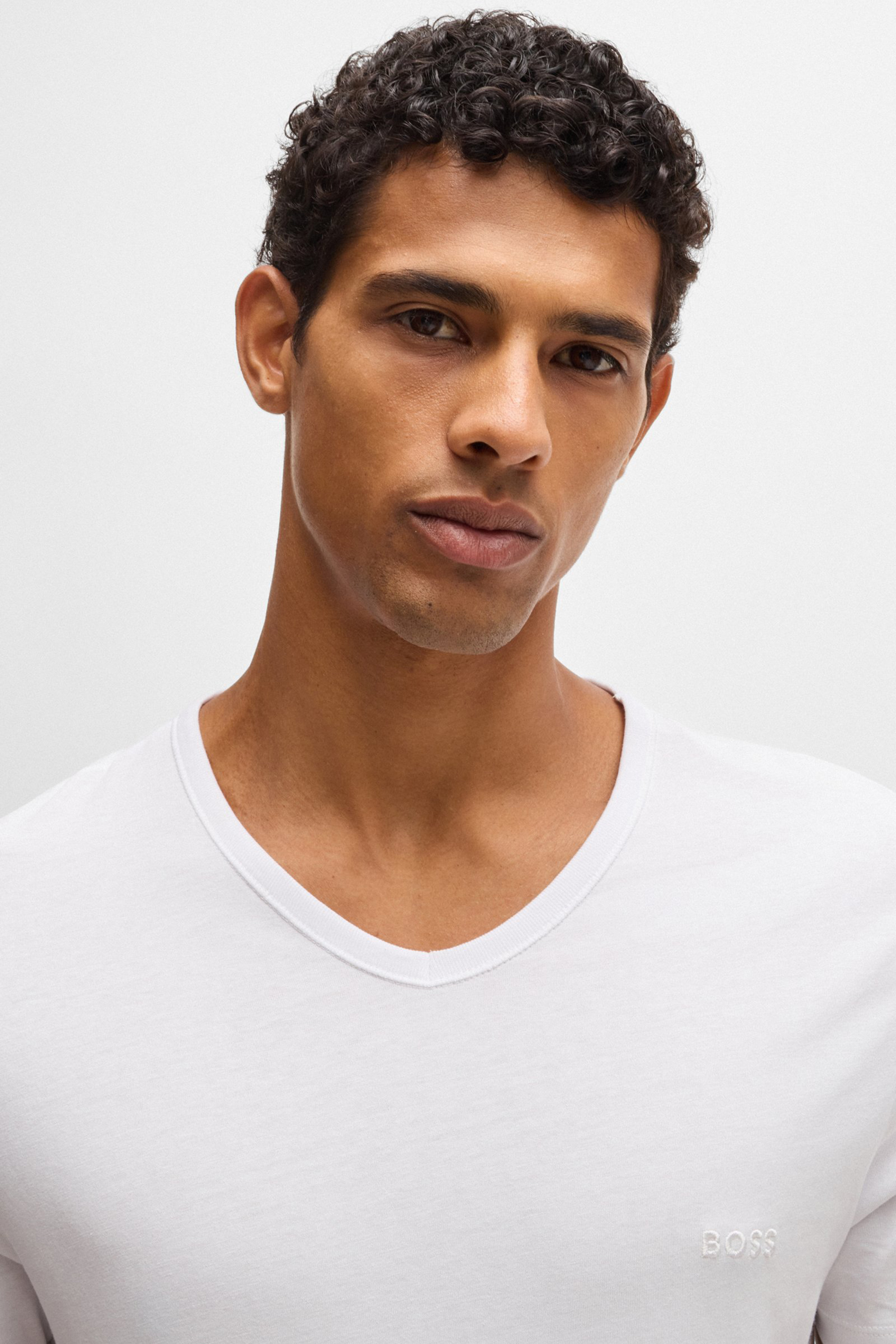 BOSS 3-Pack Regular Fit Cotton Jersey V-Neck T-Shirts Classic