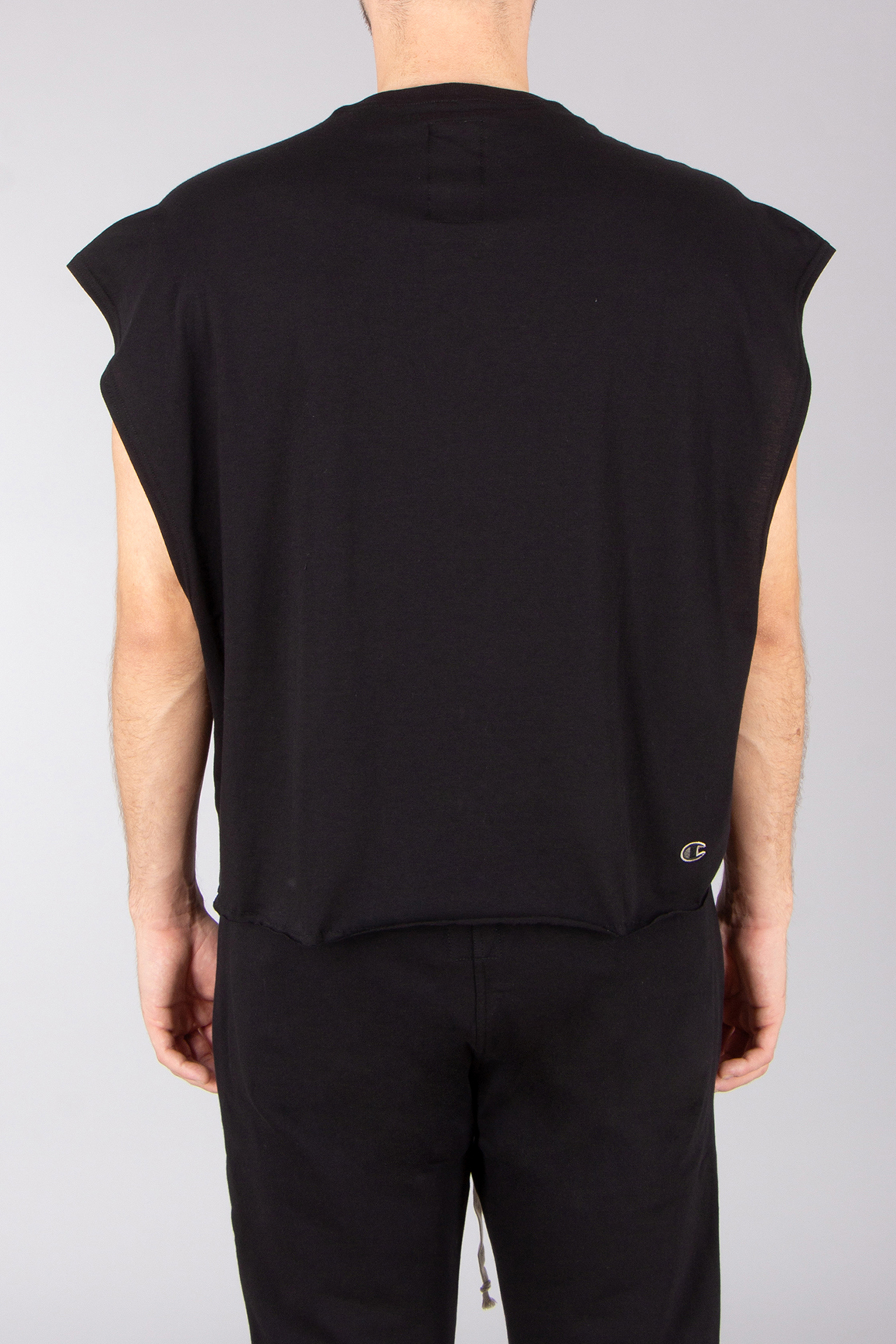 RICK OWENS DRKSHDW X Champion Oversized Embroidered Organic Cotton Jersey Micro Tatlin T T-Shirt RICK OWENS DRKSHDW X Champion Oversized Embroidered Organic Cotton Jersey Micro Tatlin T T-Shirt