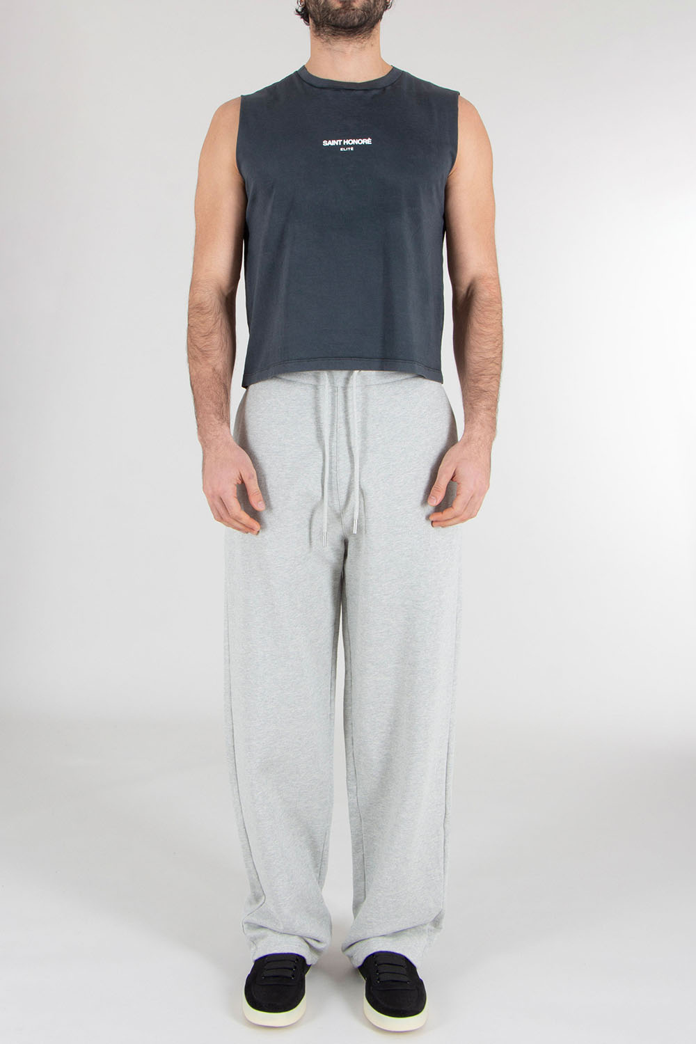 ELITÈ Regular Fit Logo Print Cotton Jersey Tank Top