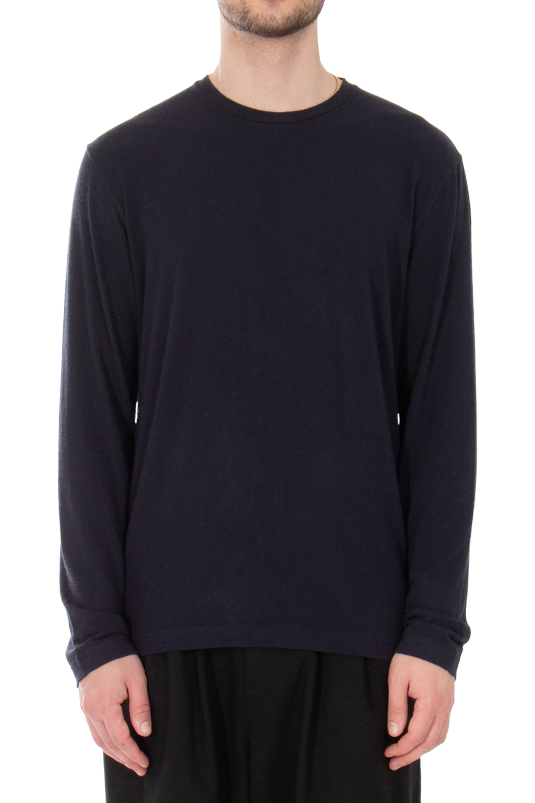 STEFAN BRANDT Modal-Cashmere Stretch Long Sleeve T-Shirt Enno