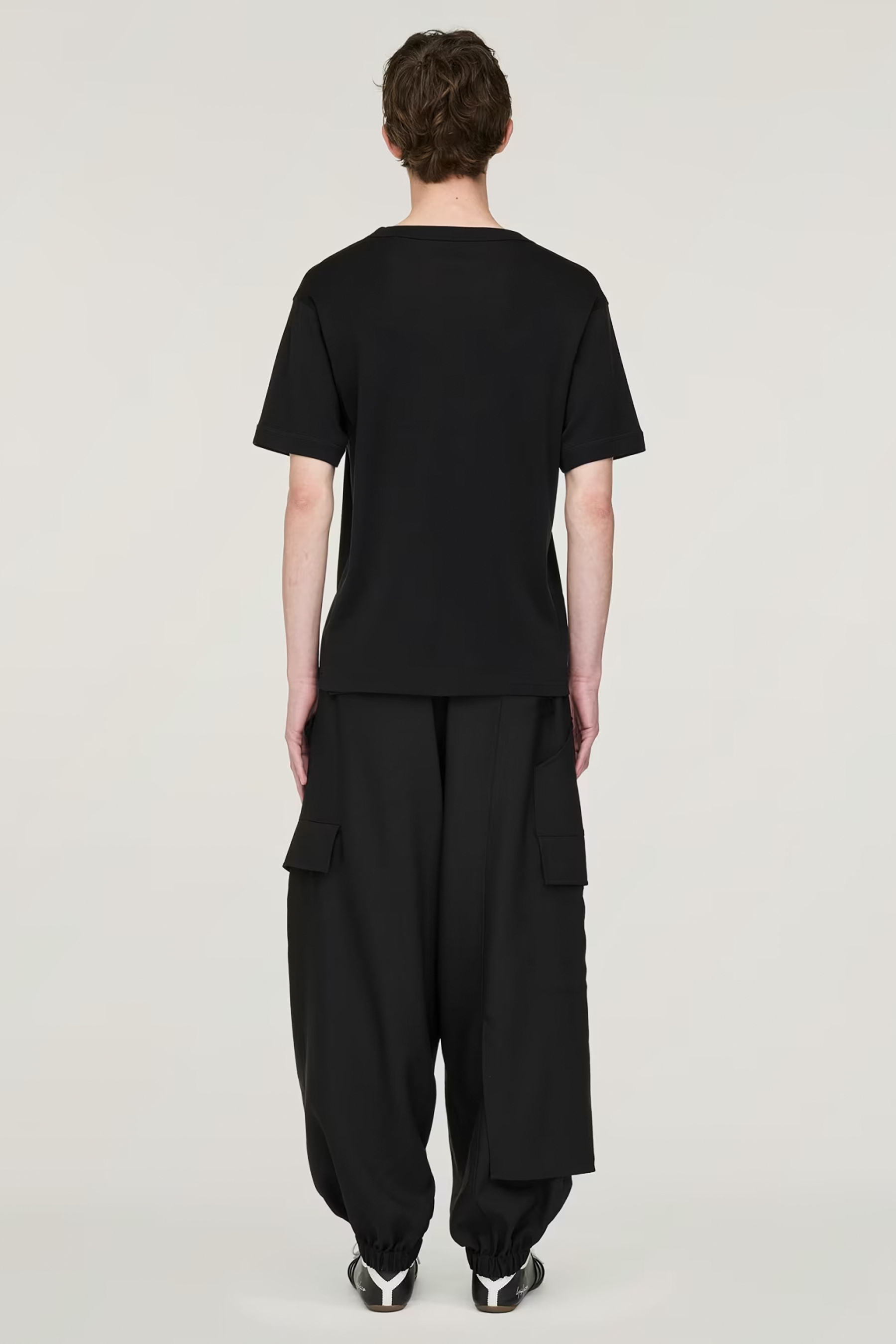 Y-3 Slim Fit Cotton Jersey T-Shirt Hosen, Erwachsener, Männlich, Mann, Person