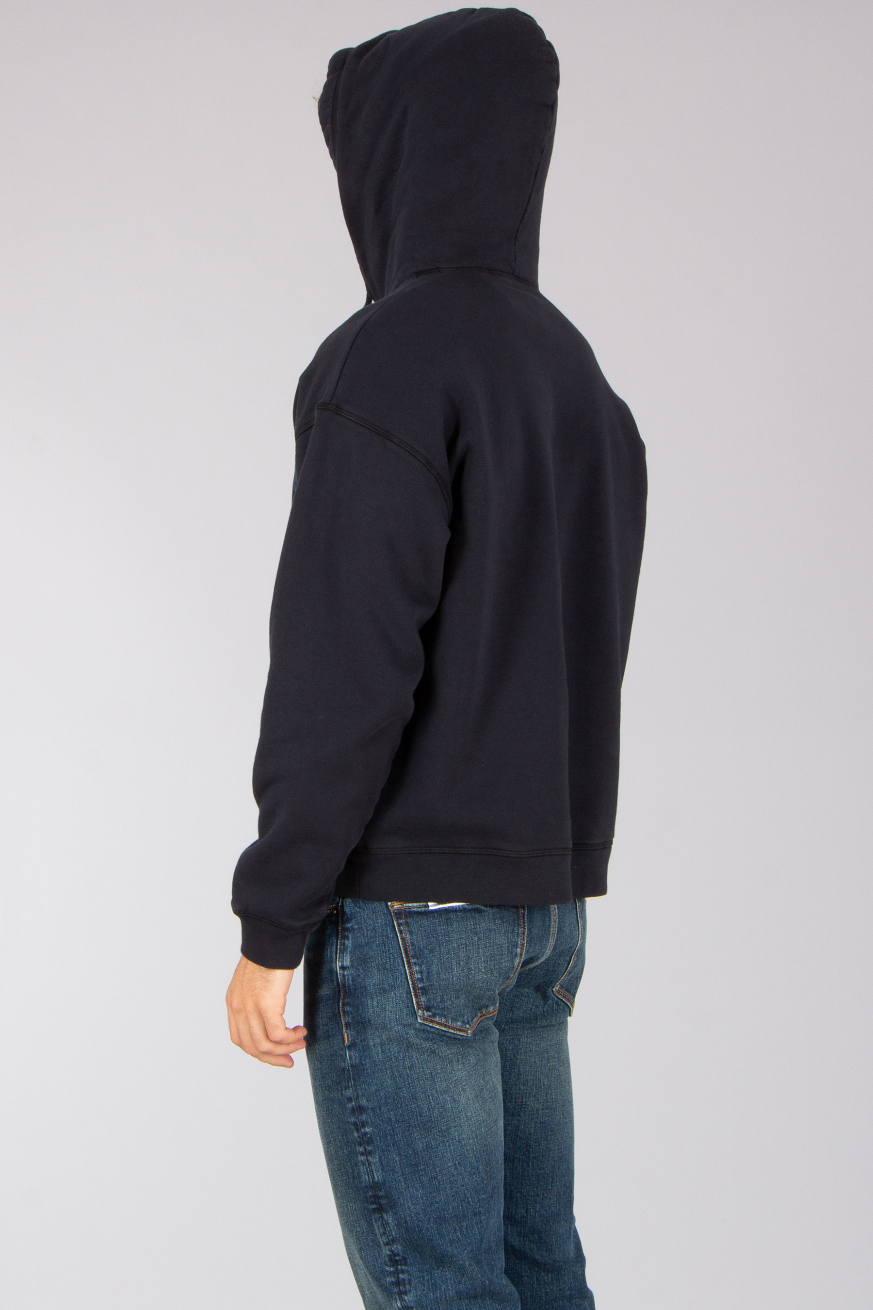 DSQUARED2 Relax Fit Printed Brushed Cotton Fleece Hoodie Kapuzenpulli, Pullover, Sweatshirt, Kapuze, Mantel
