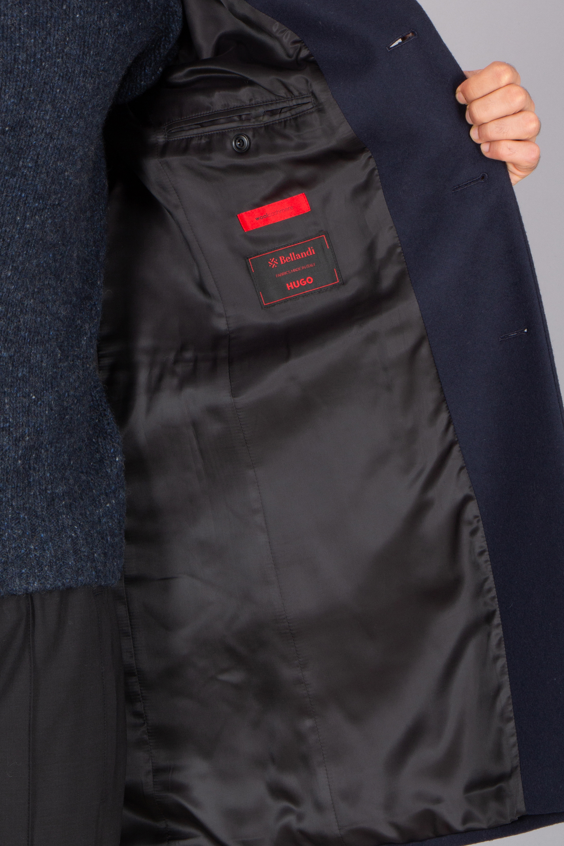 HUGO Regular Fit Virgin Wool Blend Coat Migor Mantel, Jacke, Weste, Langarm, Kleid