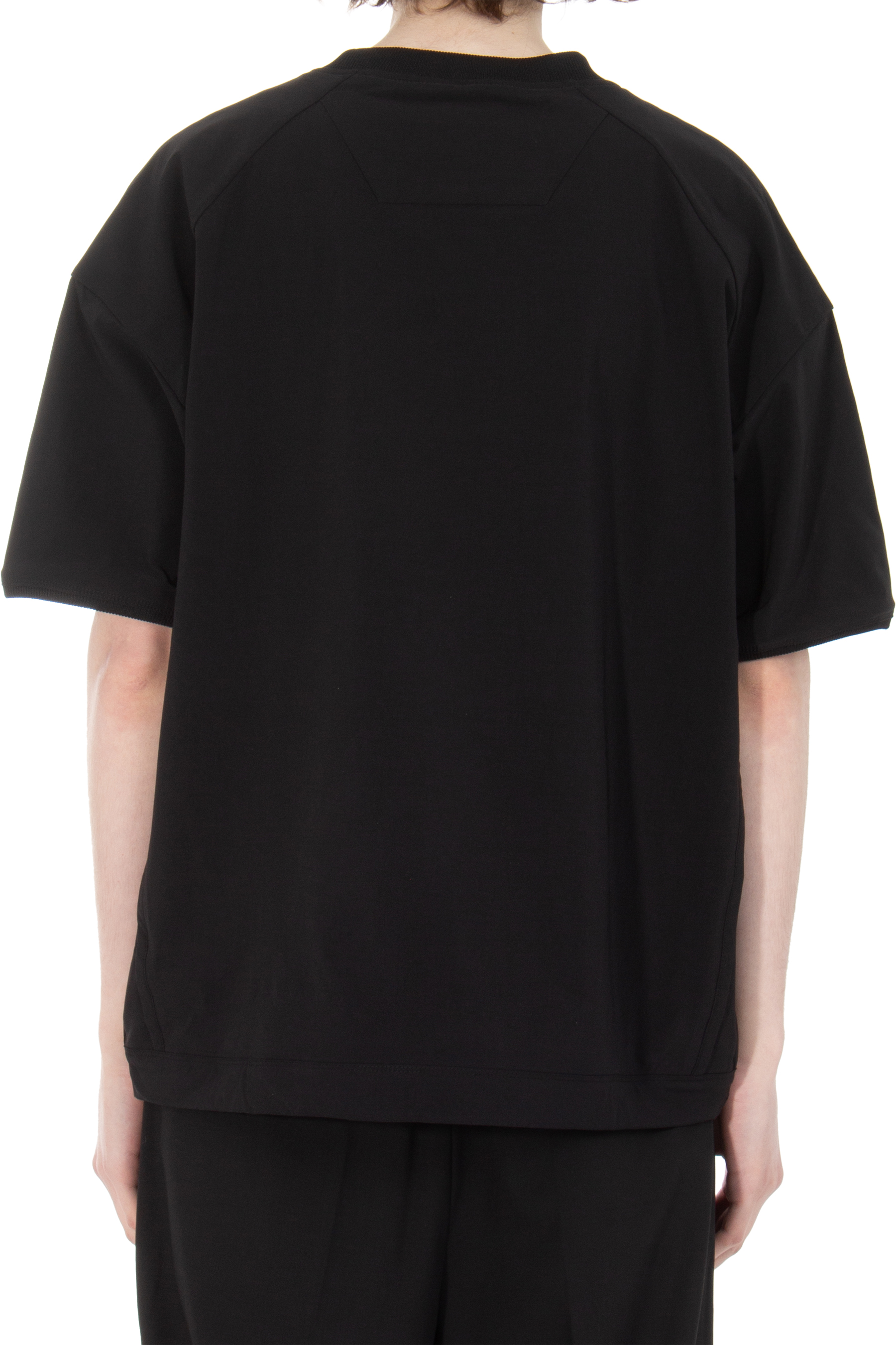 JUUN.J Embroidered Nylon Stretch T-Shirt JUUN.J Embroidered Nylon Stretch T-Shirt