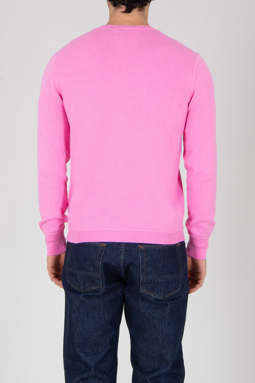 ALLUDE Regular Fit Cotton-Cashmere Blend Crew Neck Sweater