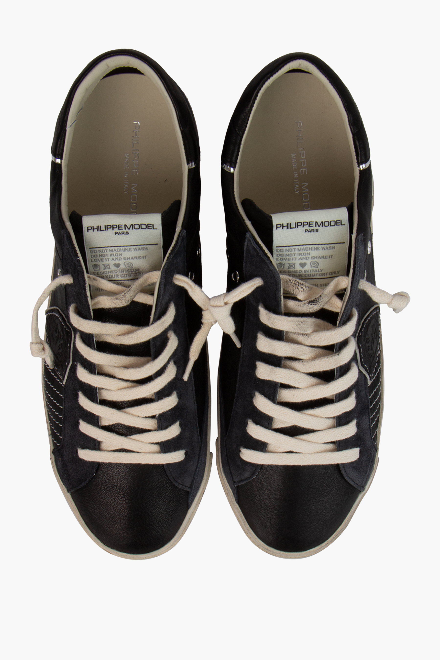 PHILIPPE MODEL Leather & Suede Sneakers Prsx Low PHILIPPE MODEL Leather & Suede Sneakers Prsx Low