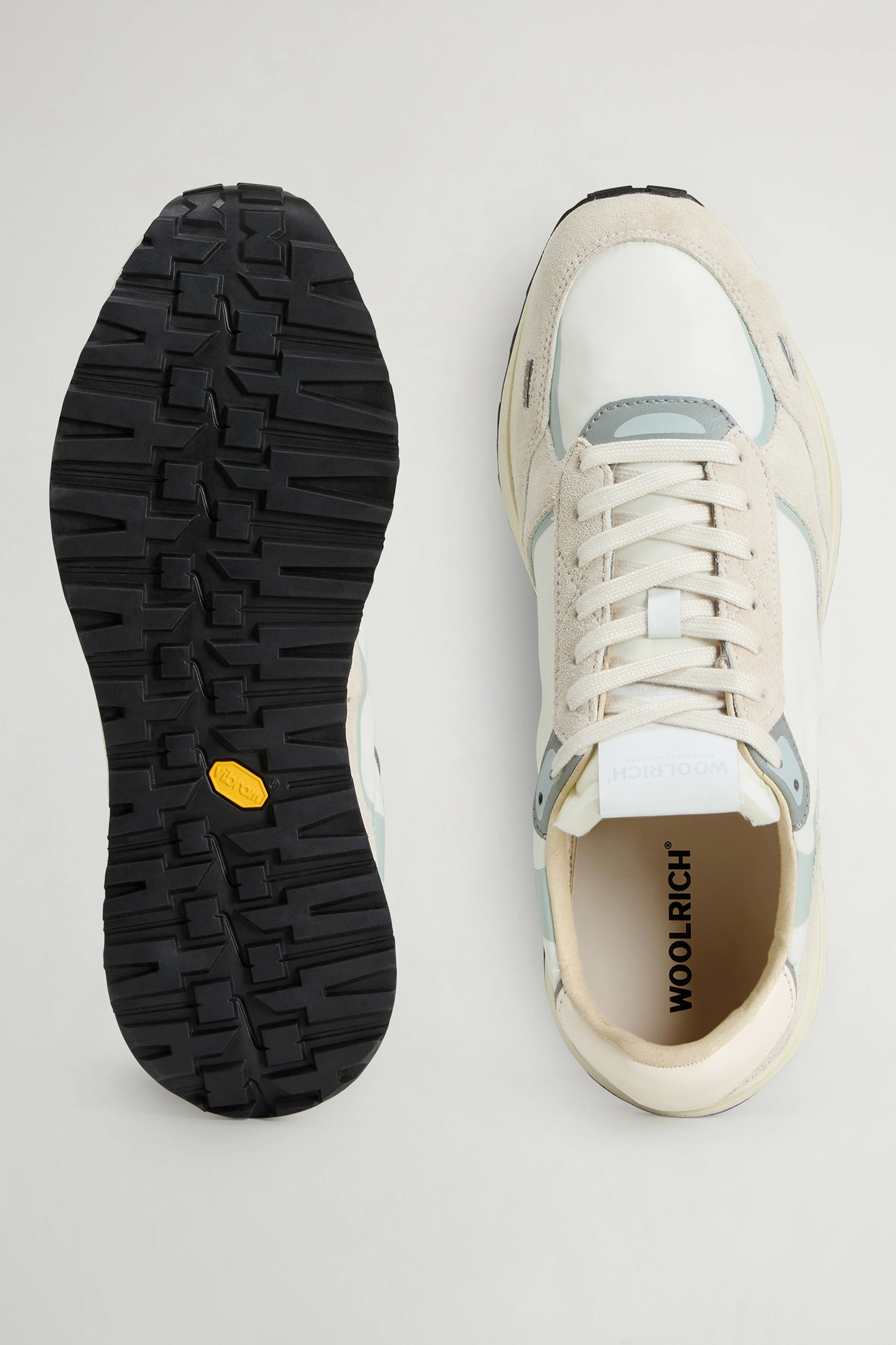 WOOLRICH Nylon Leather & Suede Sneakers Retro WOOLRICH Nylon Leather & Suede Sneakers Retro
