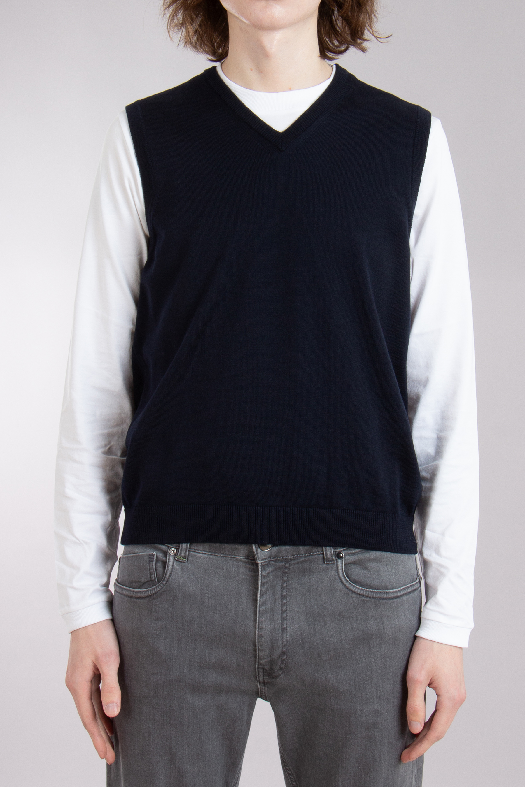 ROBERTO COLLINA Extrafine Wool Sweater Vest