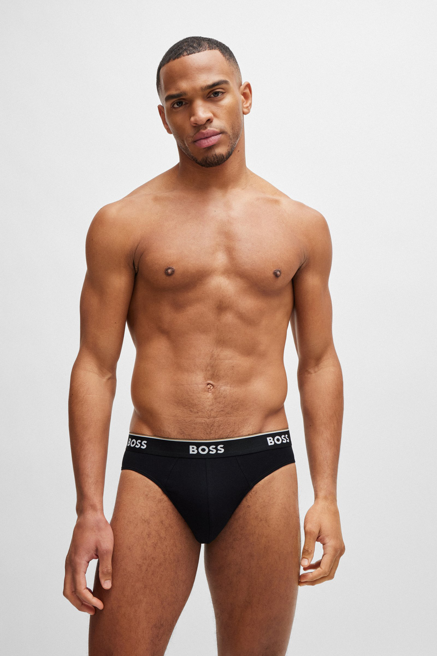 BOSS 3-Pack Cotton Stretch Briefs Power BOSS 3-Pack Cotton Stretch Briefs Power