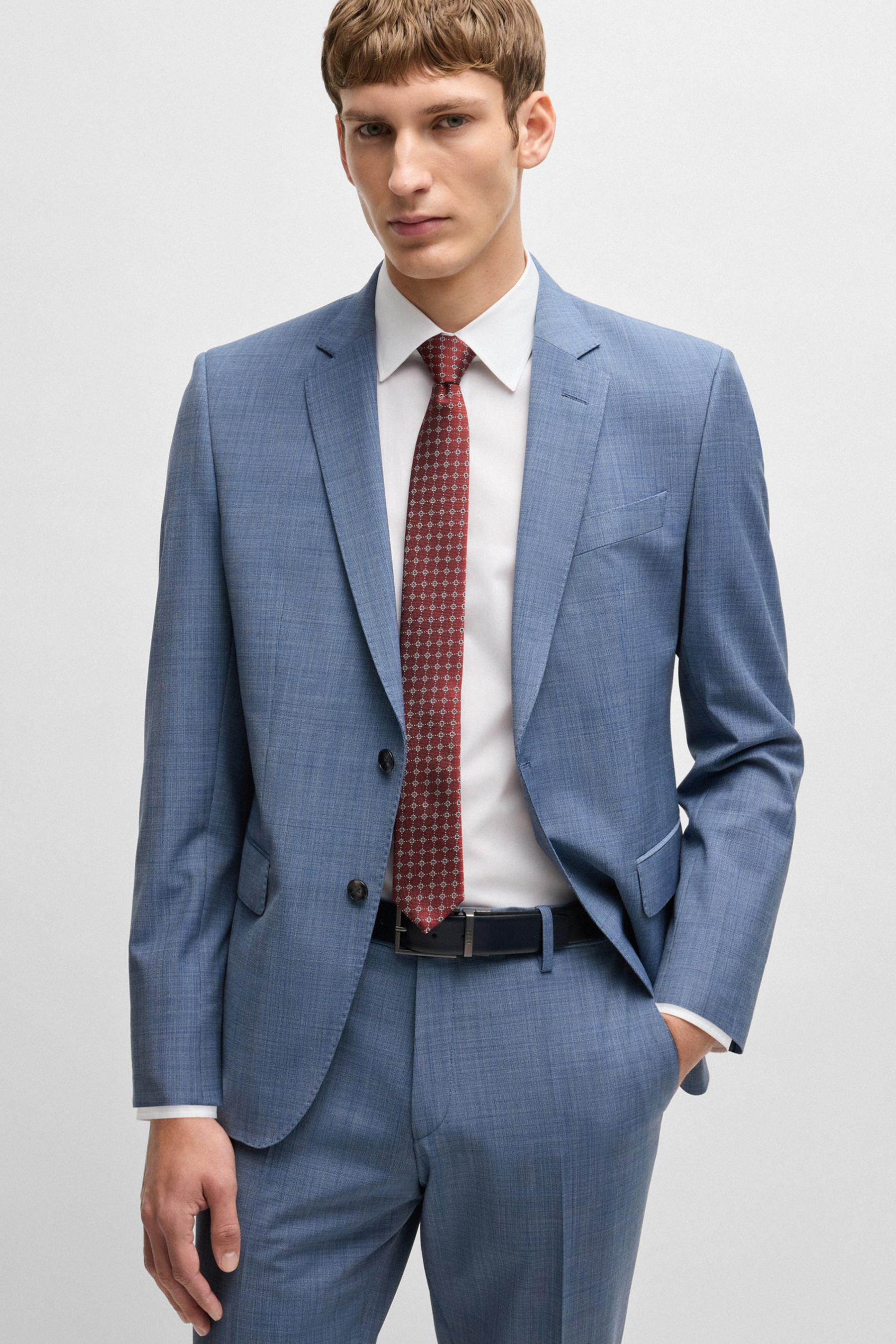 BOSS Slim Fit Cotton Poplin Business Shirt Hank BOSS Slim Fit Cotton Poplin Business Shirt Hank