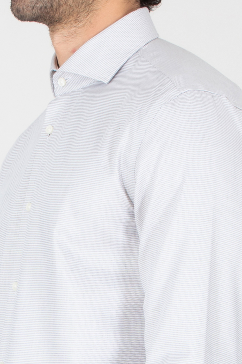 BOSS Slim Fit Micro Pattern Cotton Shirt H-Hank