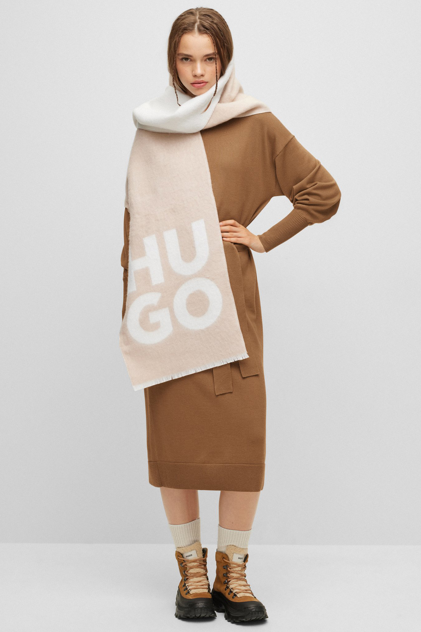 HUGO Knitted Virgin Wool Dress Sedellema HUGO Knitted Virgin Wool Dress Sedellema
