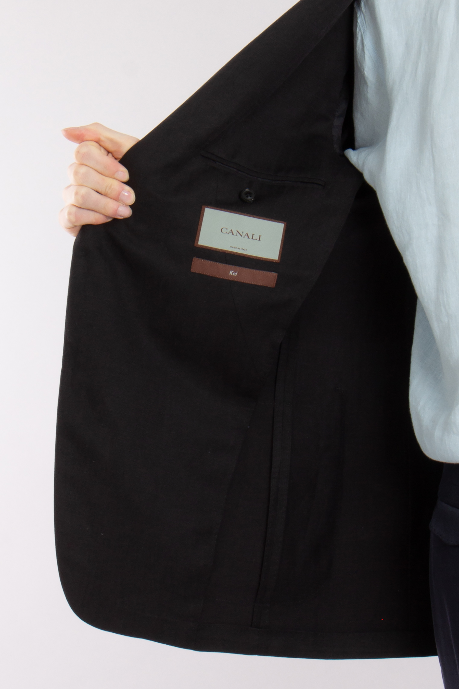 CANALI Modern Fit Linen Silk Jacket Kei