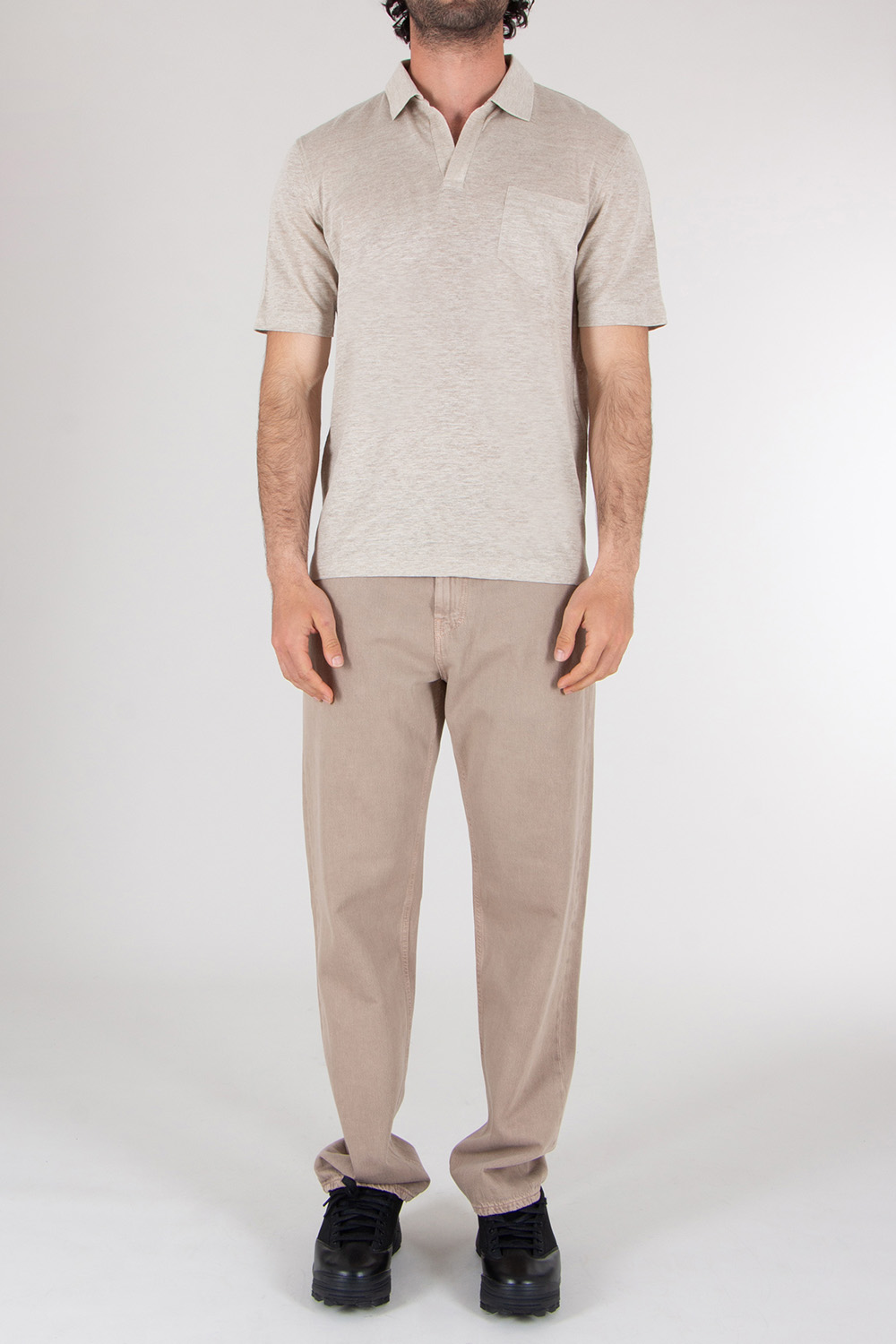SEAESE Regular Fit Hemp Polo Shirt