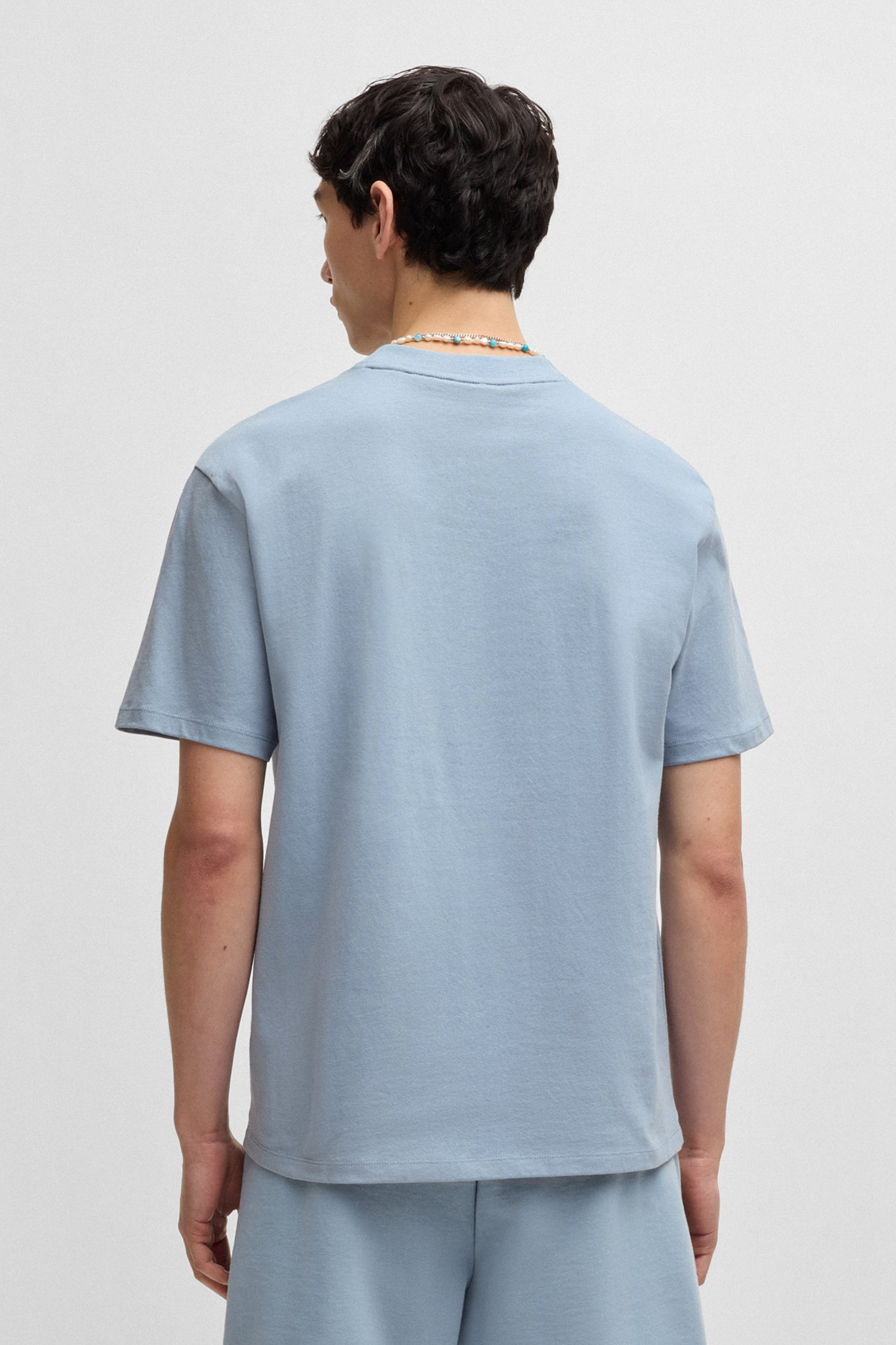 HUGO Relaxed Fit Printed Cotton Jersey T-Shirt Dapolino HUGO Relaxed Fit Printed Cotton Jersey T-Shirt Dapolino