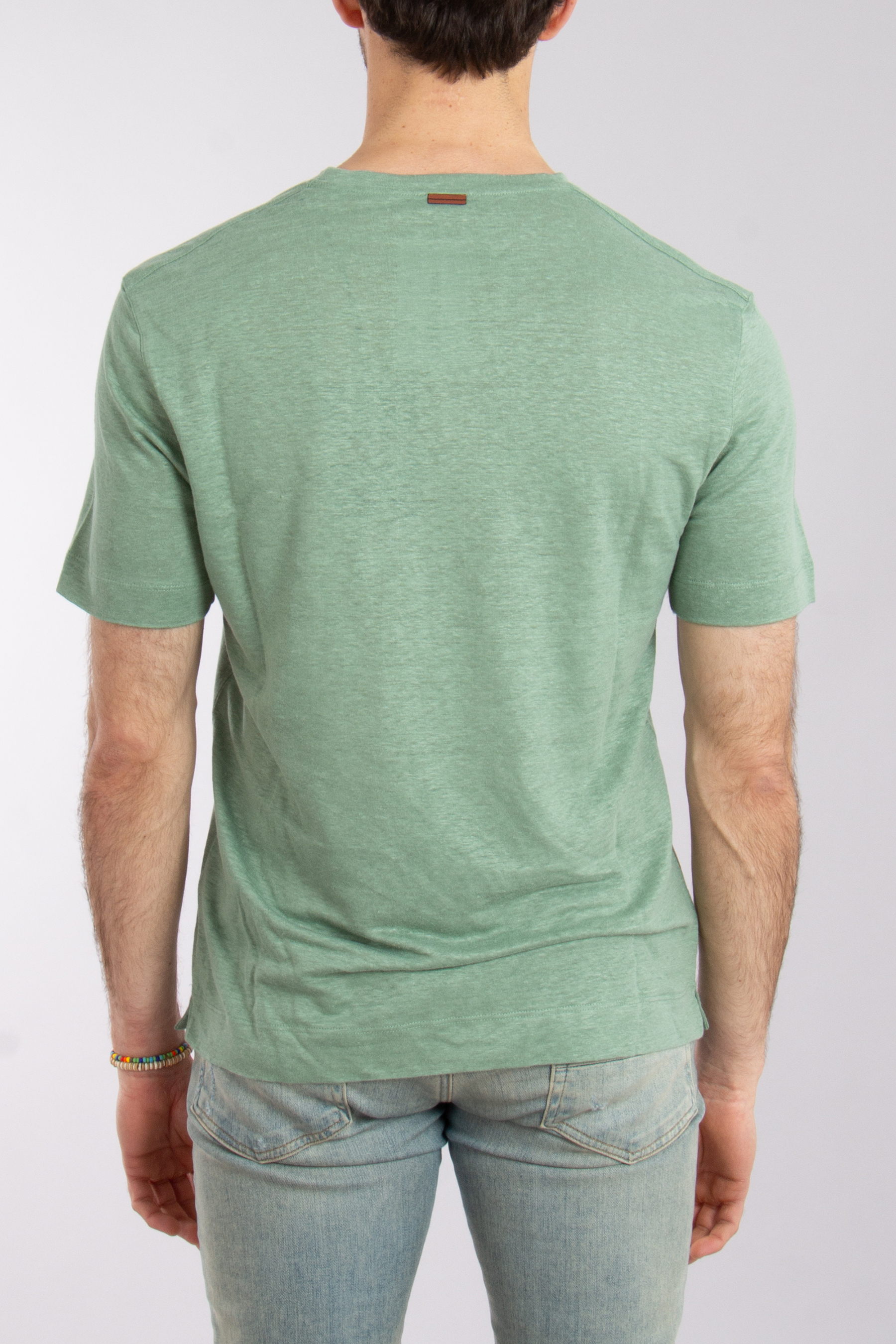 ZEGNA Regular Fit Linen T-Shirt