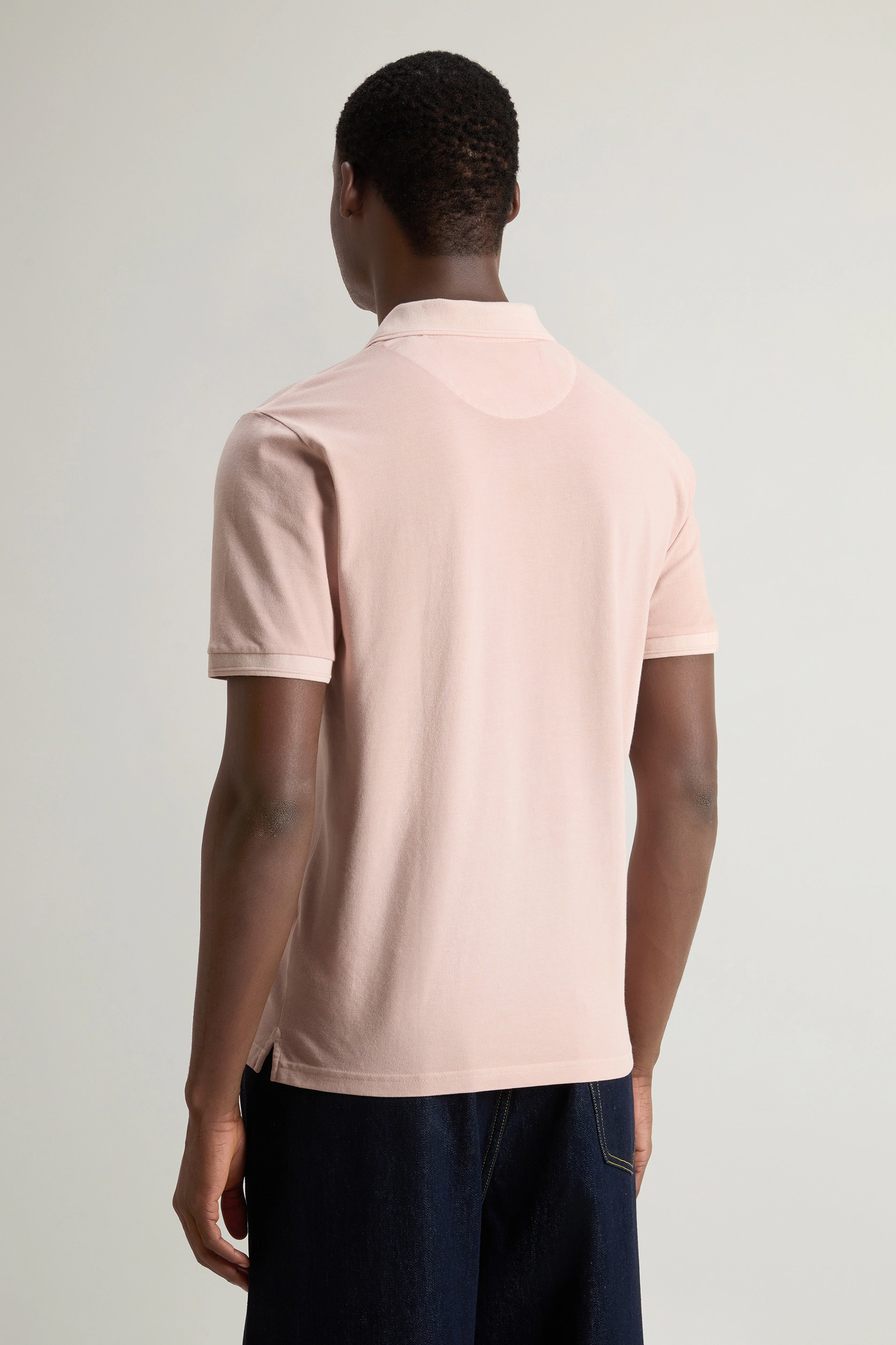 WOOLRICH Slim Fit Stretch Cotton Piqué Polo Shirt Mackinack WOOLRICH Slim Fit Stretch Cotton Piqué Polo Shirt Mackinack