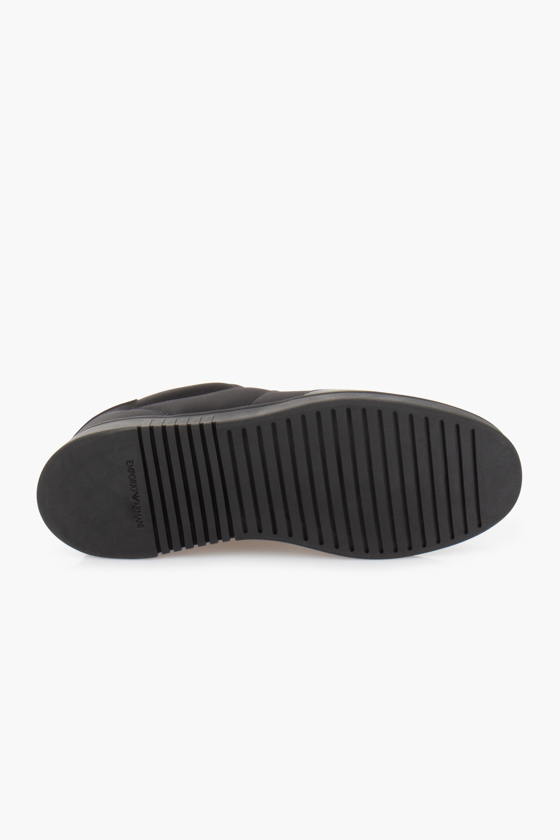 EMPORIO ARMANI Nylon & Leather Sneakers Bekleidung, Schuhwerk, Schuh