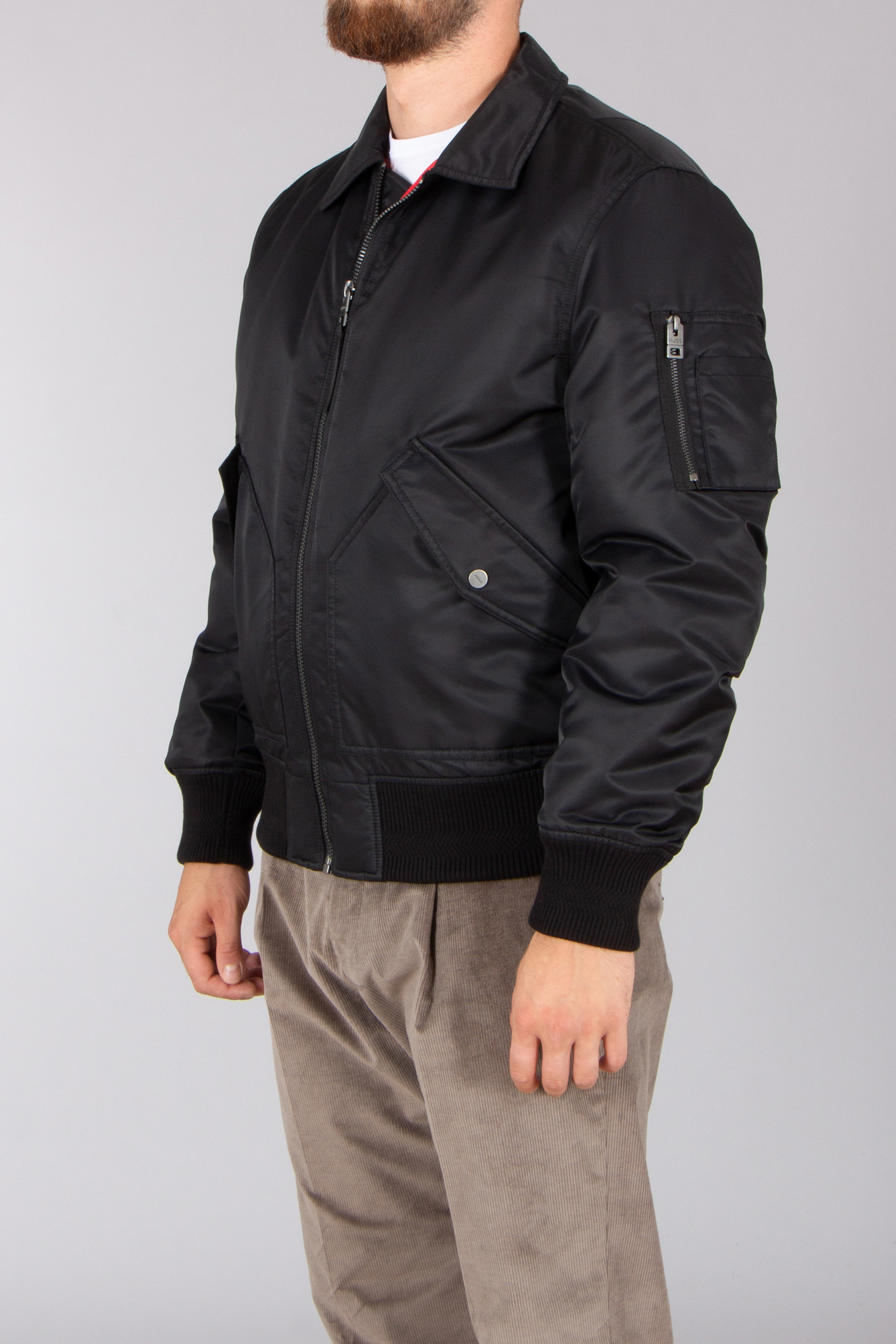 HUGO Oversized Recycled Nylon Bomber Jacket Balamo Bekleidung, Mantel, Jacke