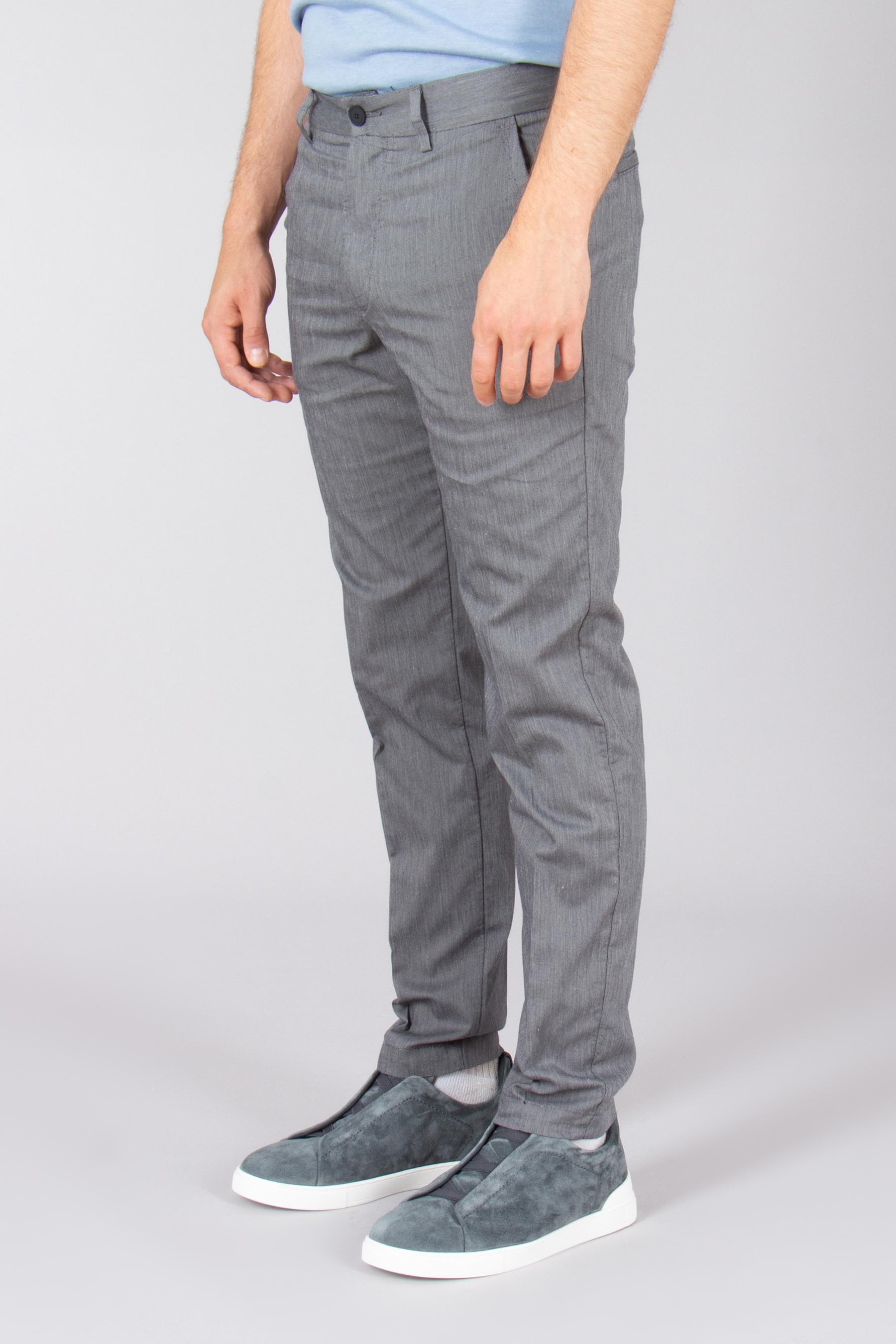 BOSS Slim Fit Cotton Performance Stretch Pants P-Kaiton Hosen, Schuh, Person, Jeans, Turnschuh