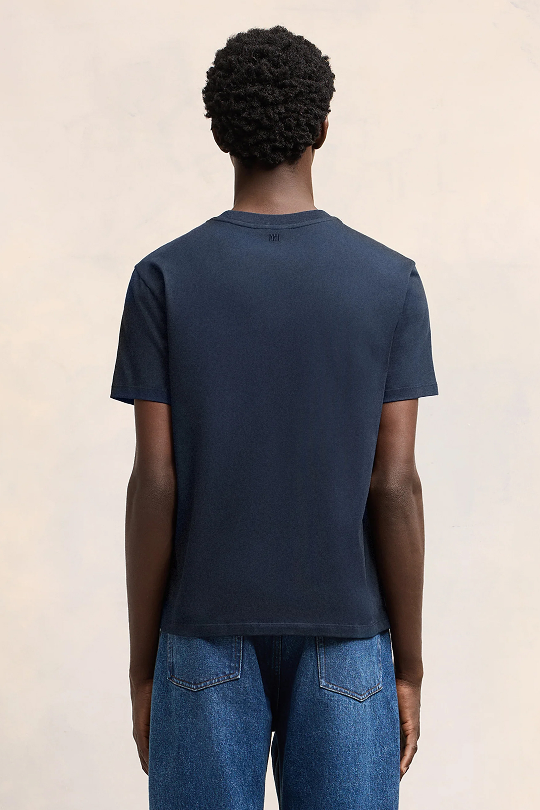 AMI PARIS Classic Fit Ami De Coeur Organic Cotton Jersey T-Shirt AMI PARIS Classic Fit Ami De Coeur Organic Cotton Jersey T-Shirt