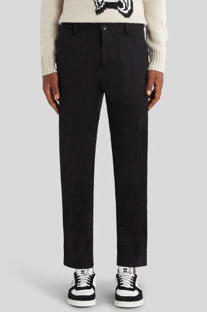 ETRO Cropped Cotton Stretch Pants
