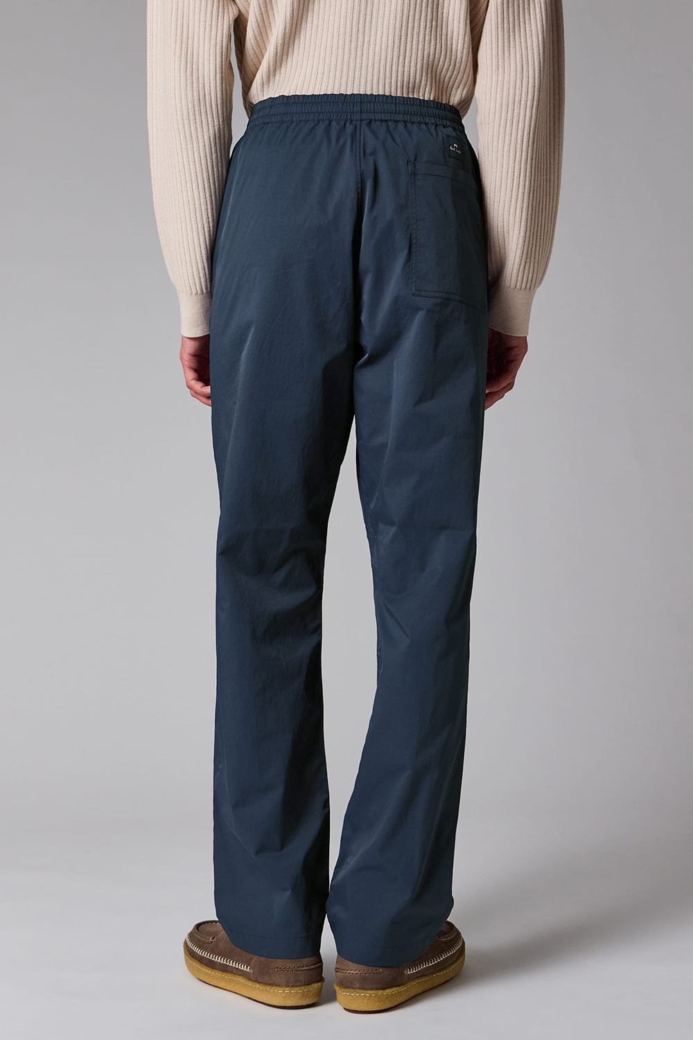 PAUL SMITH Tapered Fit Technical Nylon-Cotton Stretch Blend Drawstring Chinos