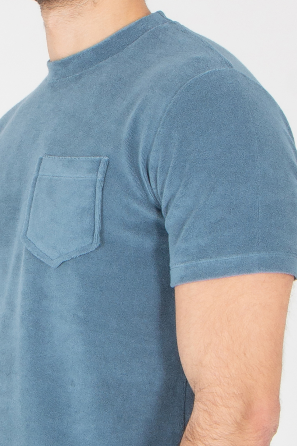 AURÉLIEN Slim Fit Cotton Blend Terry T-Shirt