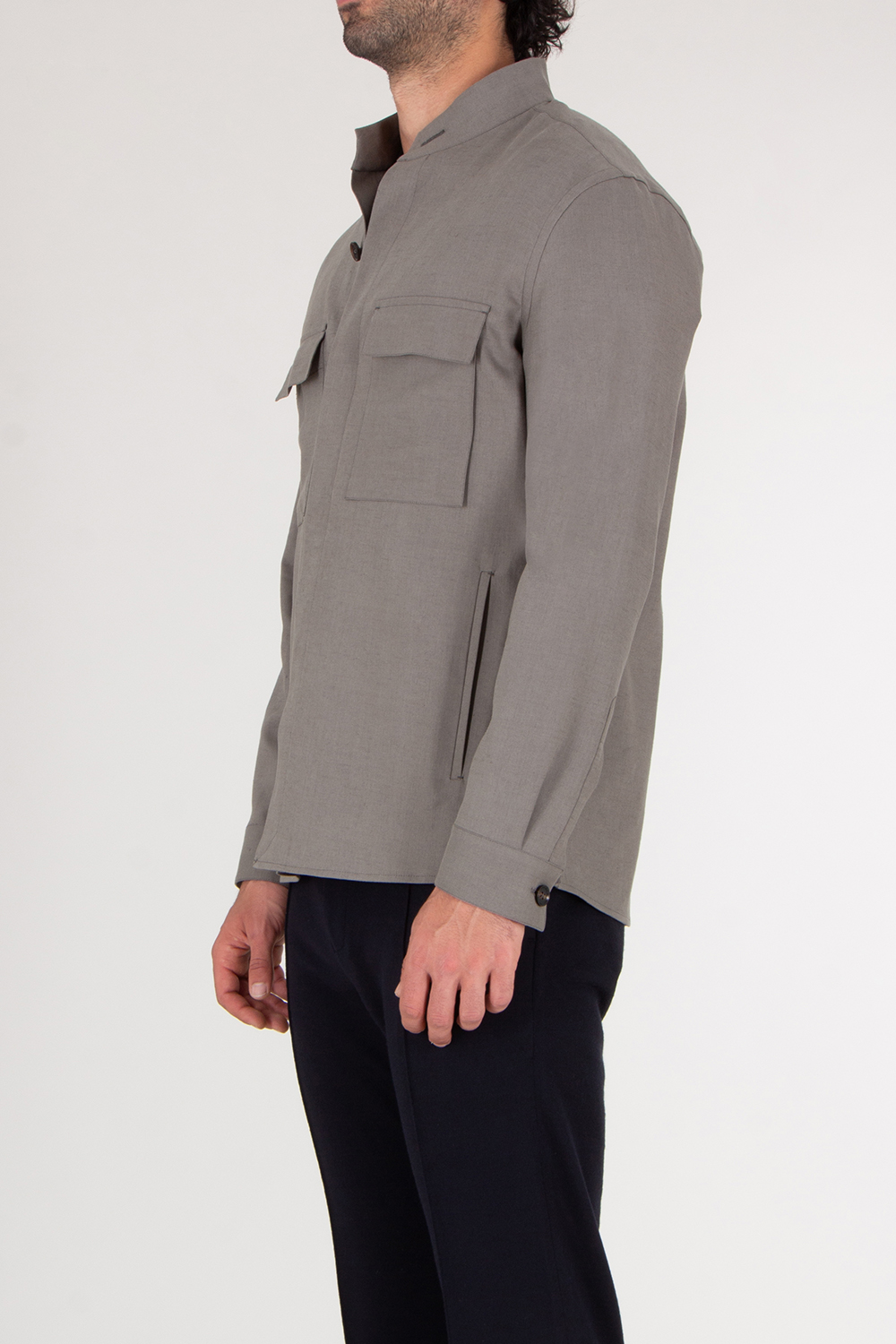 ZEGNA Regular Fit Oasi Lino Overshirt