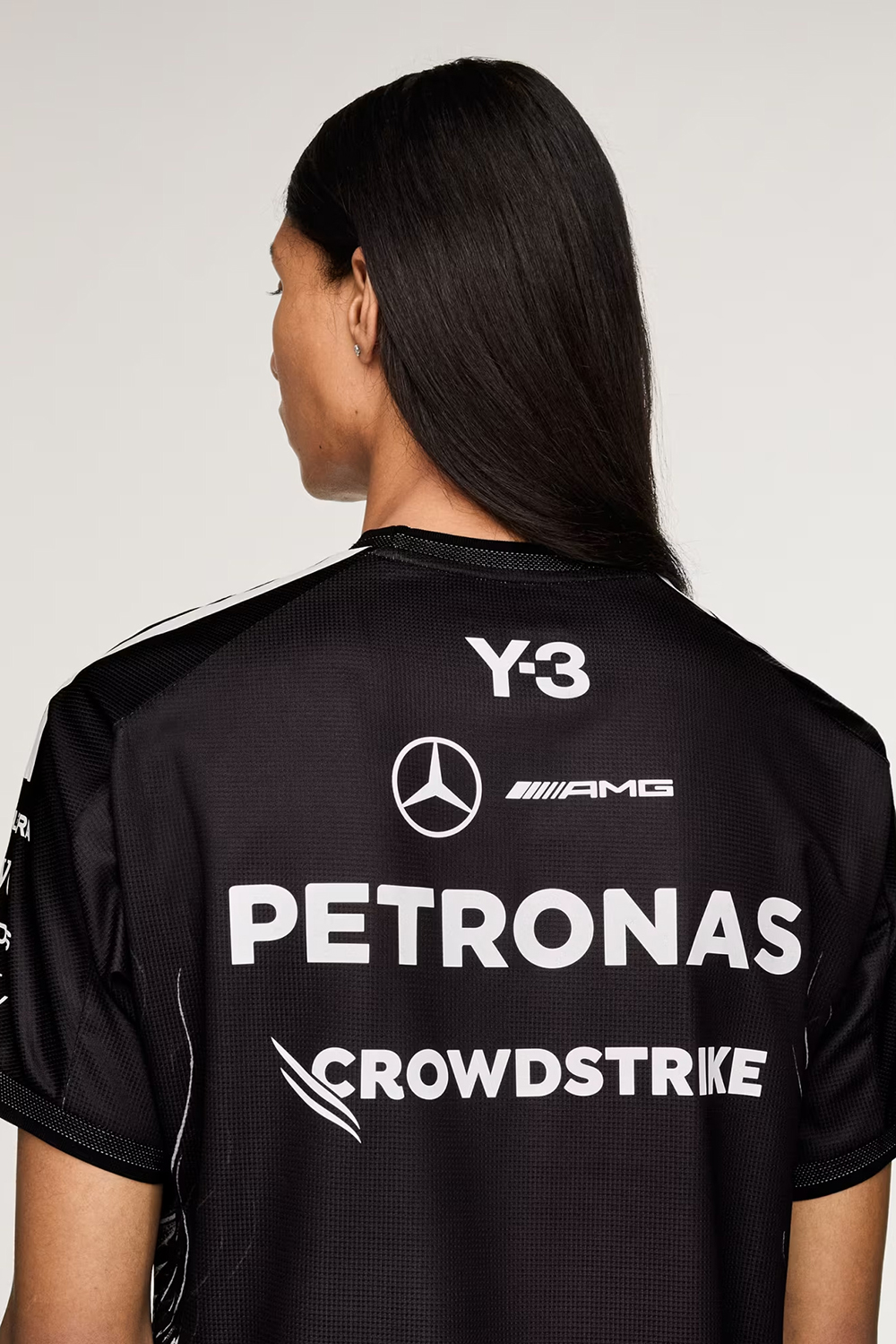 Y-3 x MERCEDES AMG PETRONAS Regular Fit Graphic Print Cotton T-Shirt