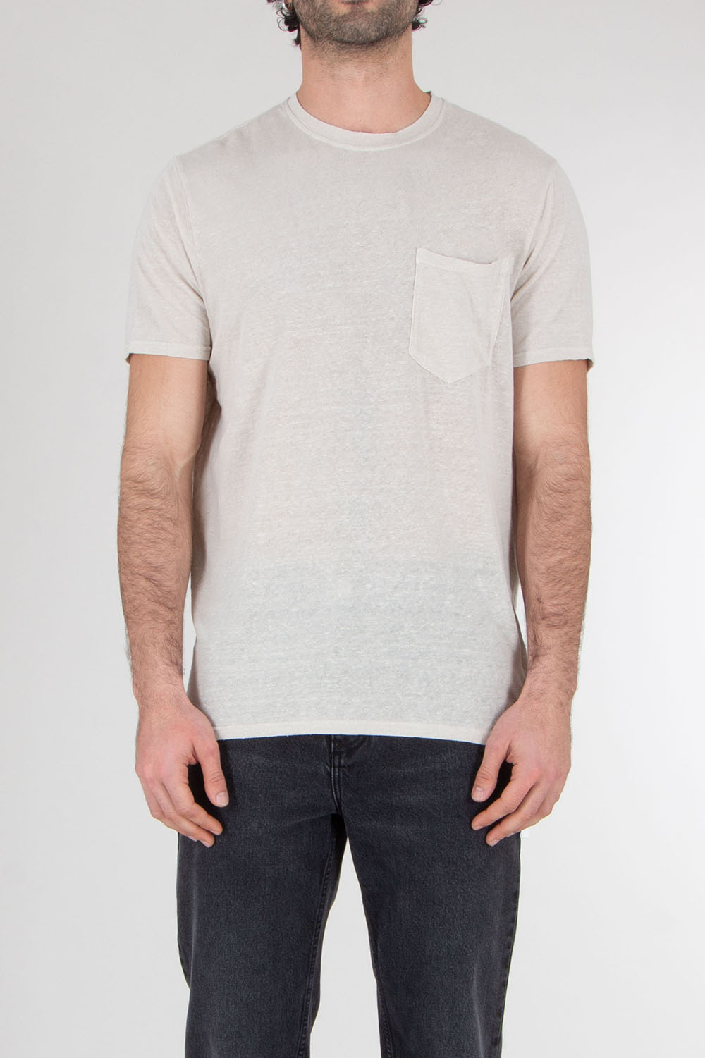 BOWERY NYC Regular Fit Linen Jersey T-Shirt Essential