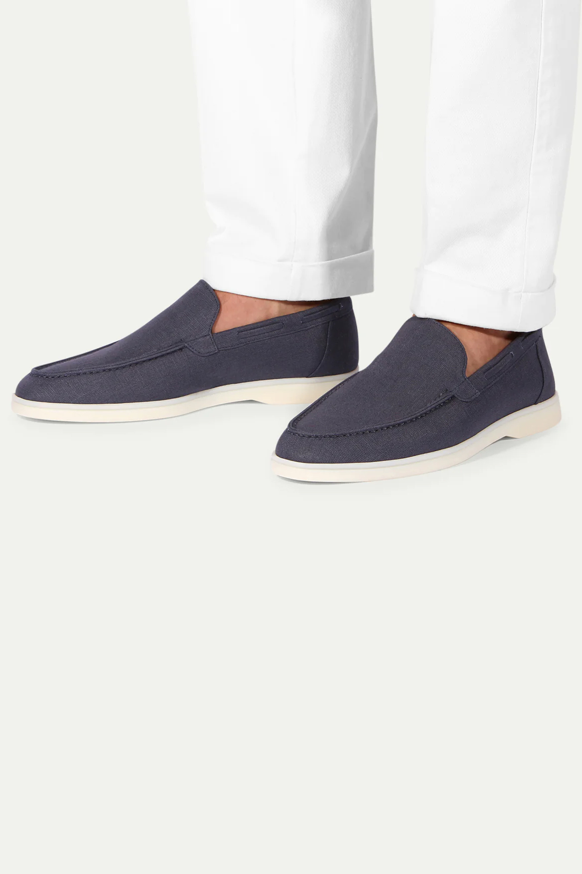 AURÉLIEN Linen Yacht Loafers AURÉLIEN Linen Yacht Loafers