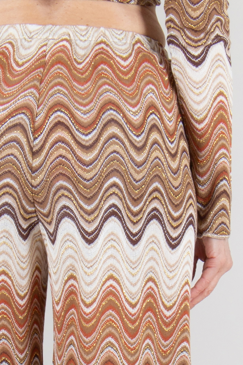 MC2 SAINT BARTH Wide Leg Woven Wave Pants