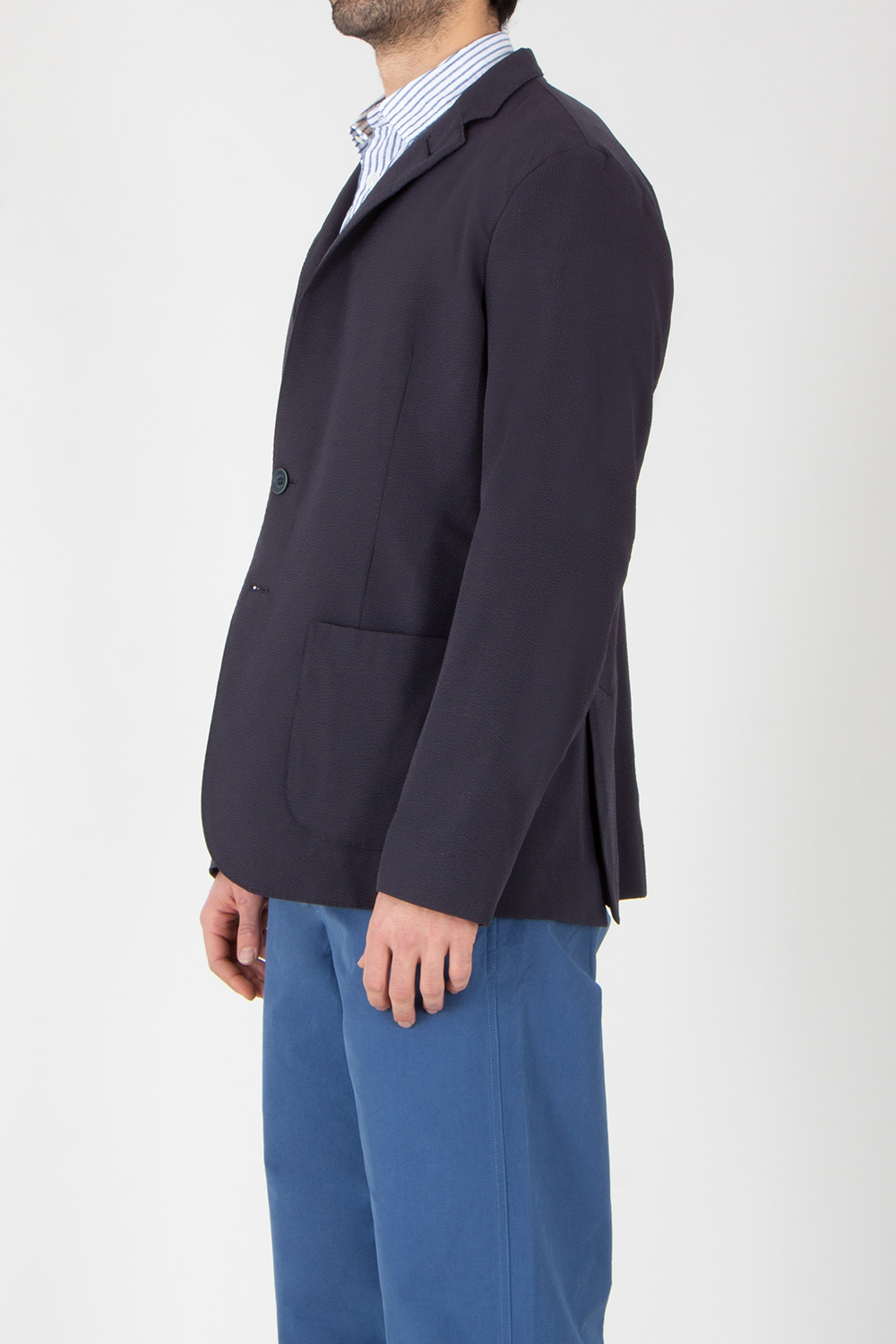 HERNO Regular Fit Stretch Seer-Crease Jacket
