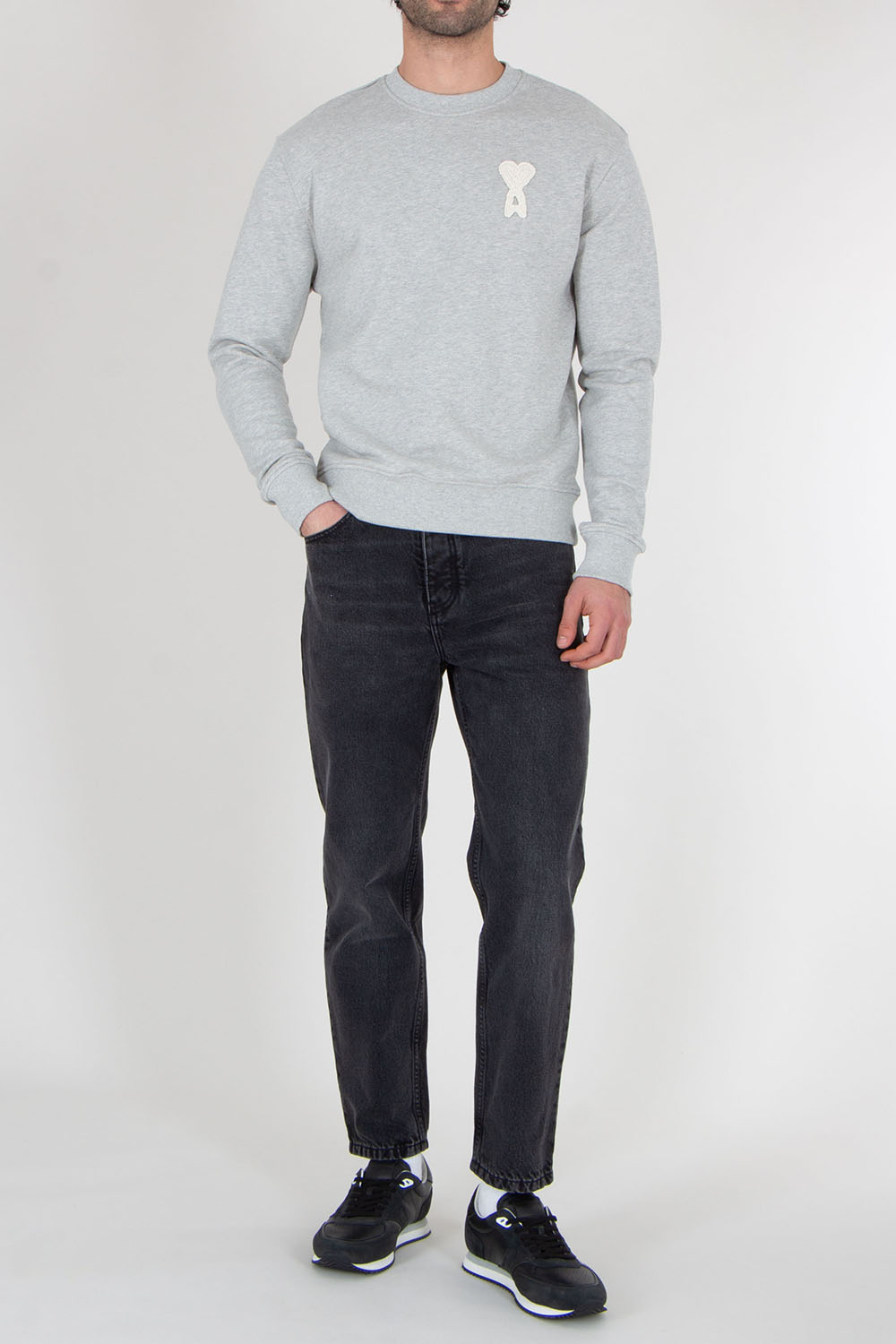 AMI PARIS Regular Fit Cotton Sweatshirt 