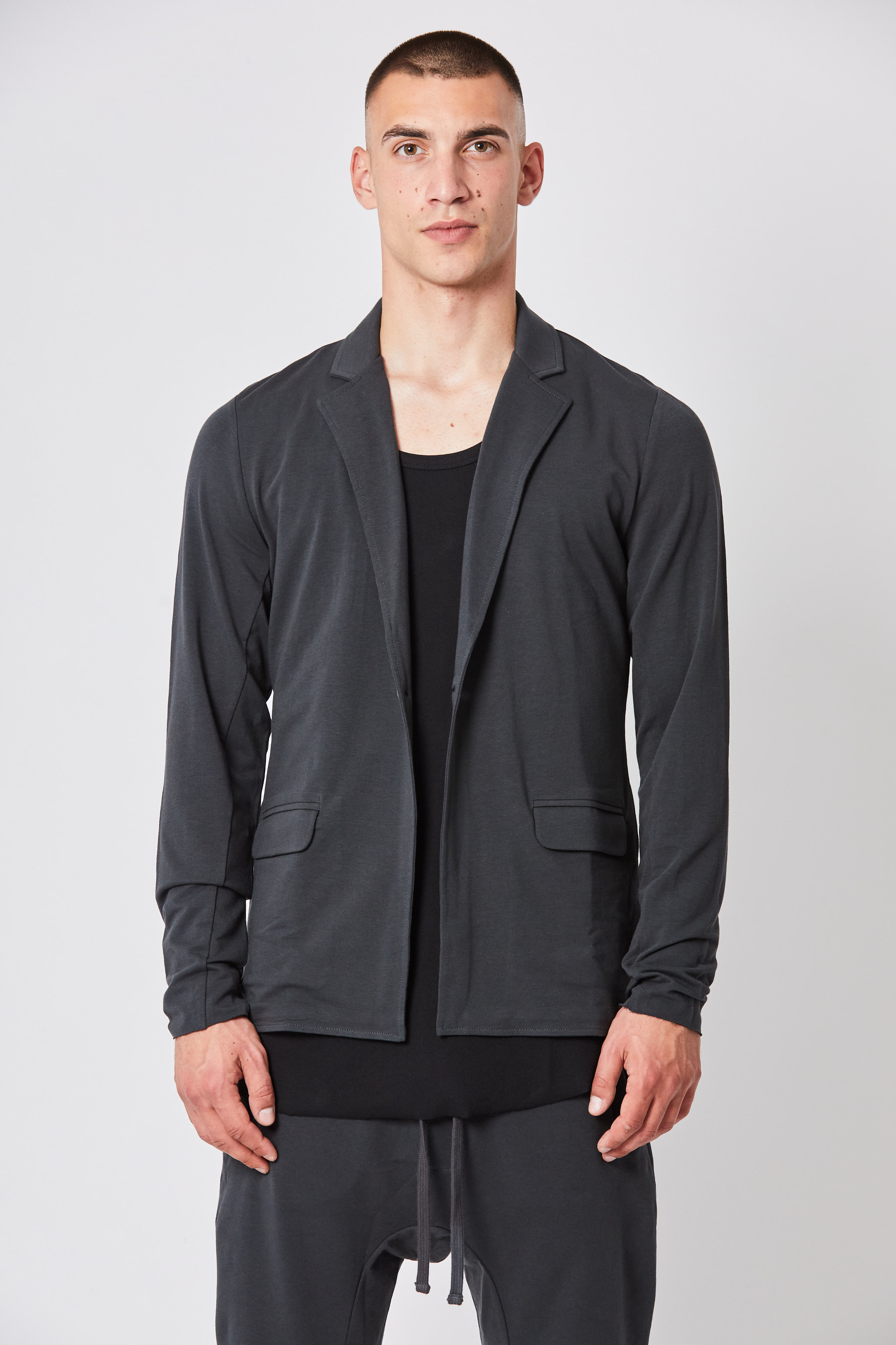 THOM KROM Slim Fit Cotton Modal Stretch One Button Jacket THOM KROM Slim Fit Cotton Modal Stretch One Button Jacket
