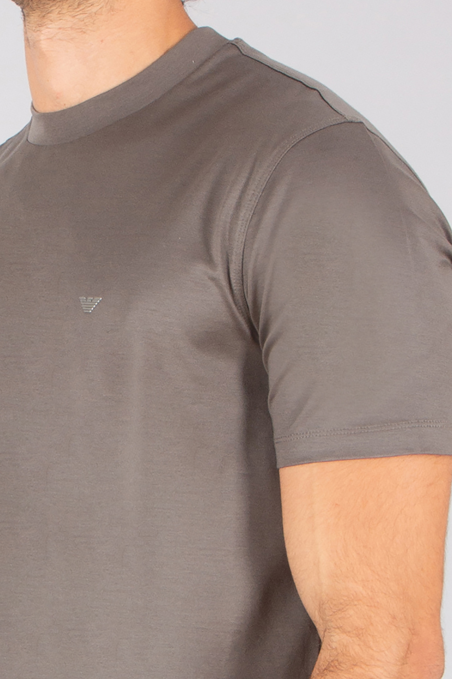 EMPORIO ARMANI Regular Fit Travel Essential Lyocell-Cotton Jersey T-Shirt T-shirt, Erwachsener, Männlich, Mann, Person