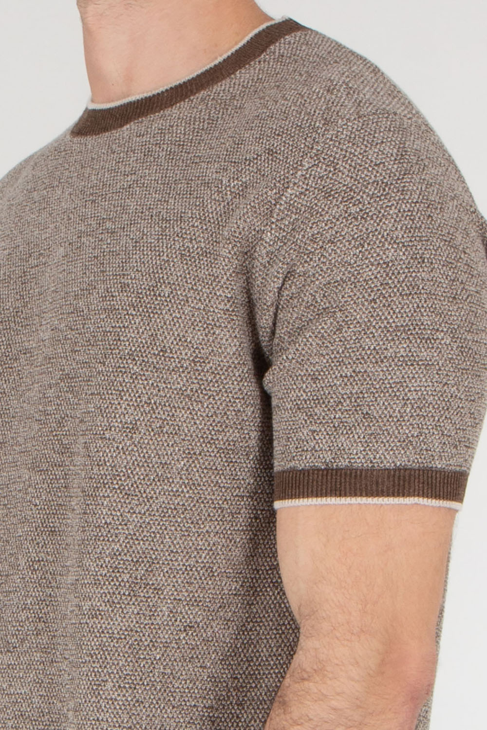 CANALI Regular Fit Knit T-Shirt   