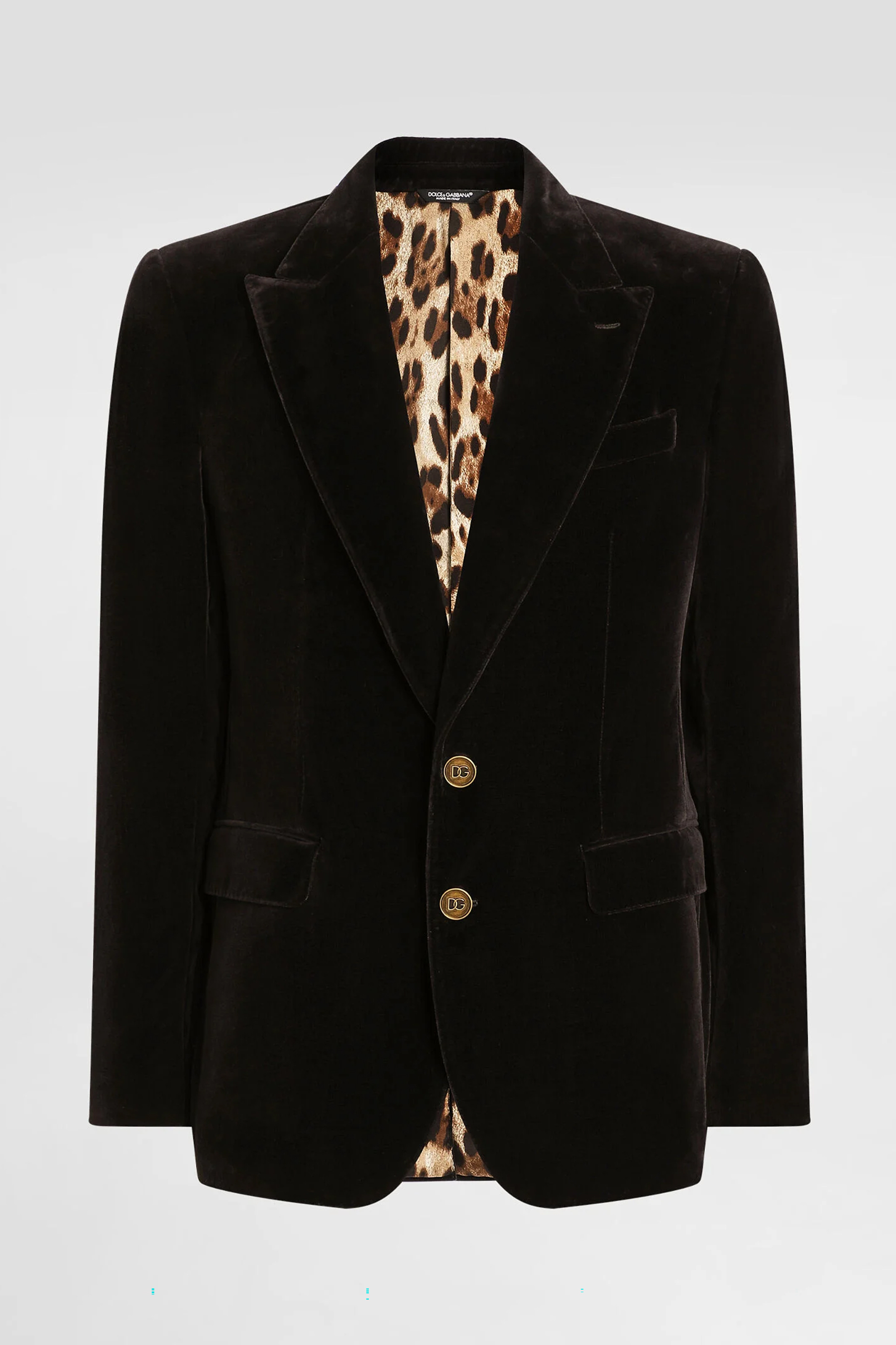 DOLCE & GABBANA Regular Fit Cotton Velour Blazer Sicilia Light Blazer, Kleidung, Mantel, Jacke, Samt