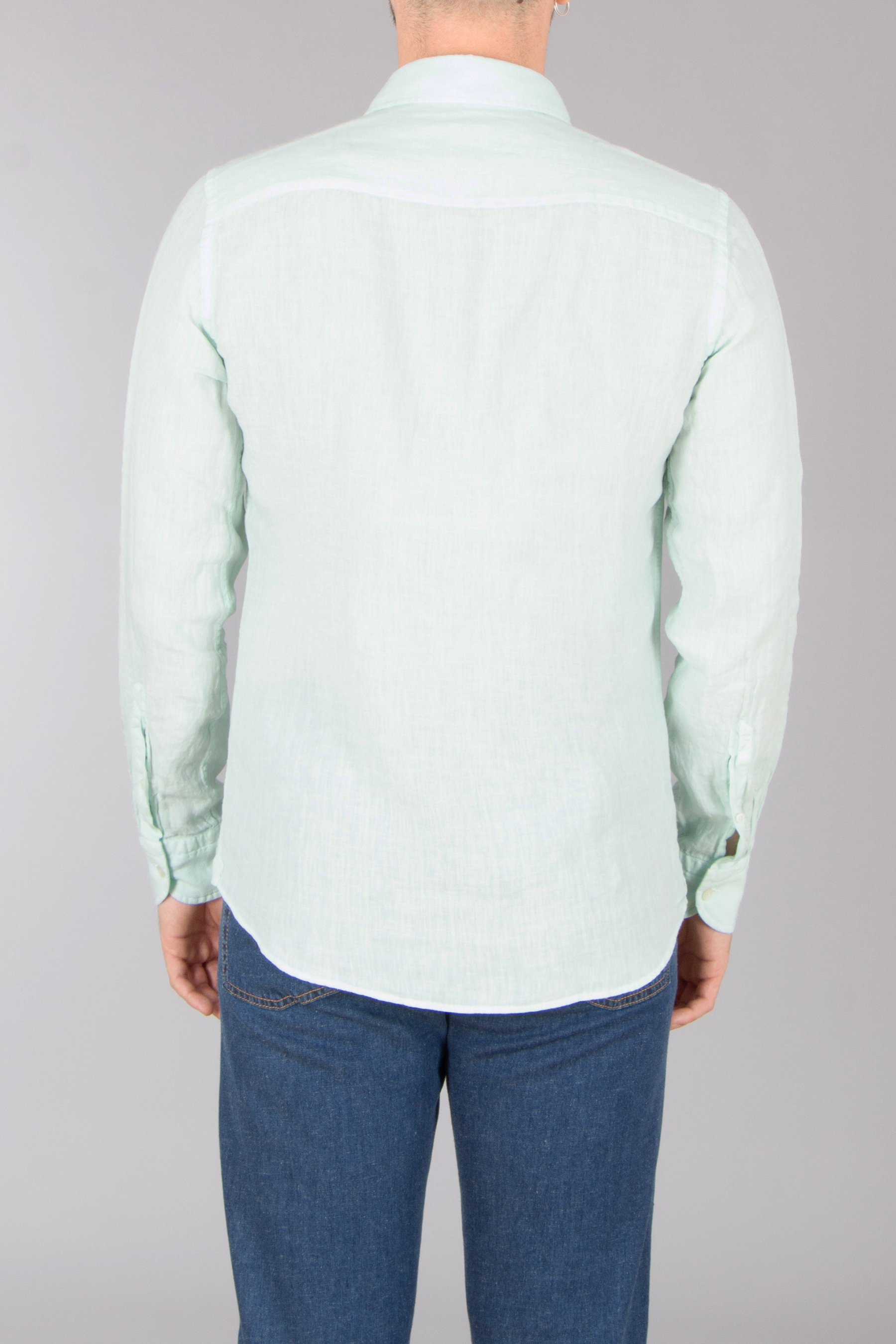 SONRISA Regular Fit Linen Shirt Langarm, Ärmel, Hemd, Dekoration für Zuhause, Leinen