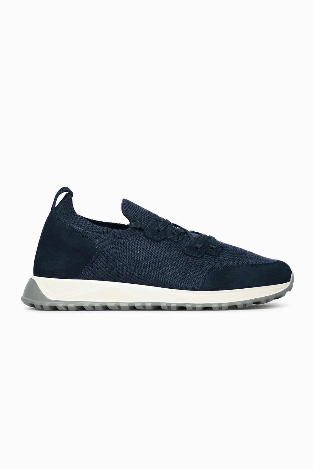 FABIANO RICCI Knit & Suede Sneakers Ron