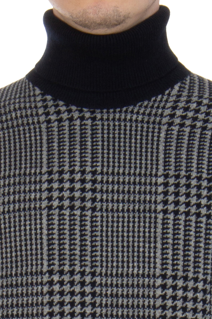 AIDA BARNI Patterned Cashmere Turtleneck Sweater AIDA BARNI Patterned Cashmere Turtleneck Sweater